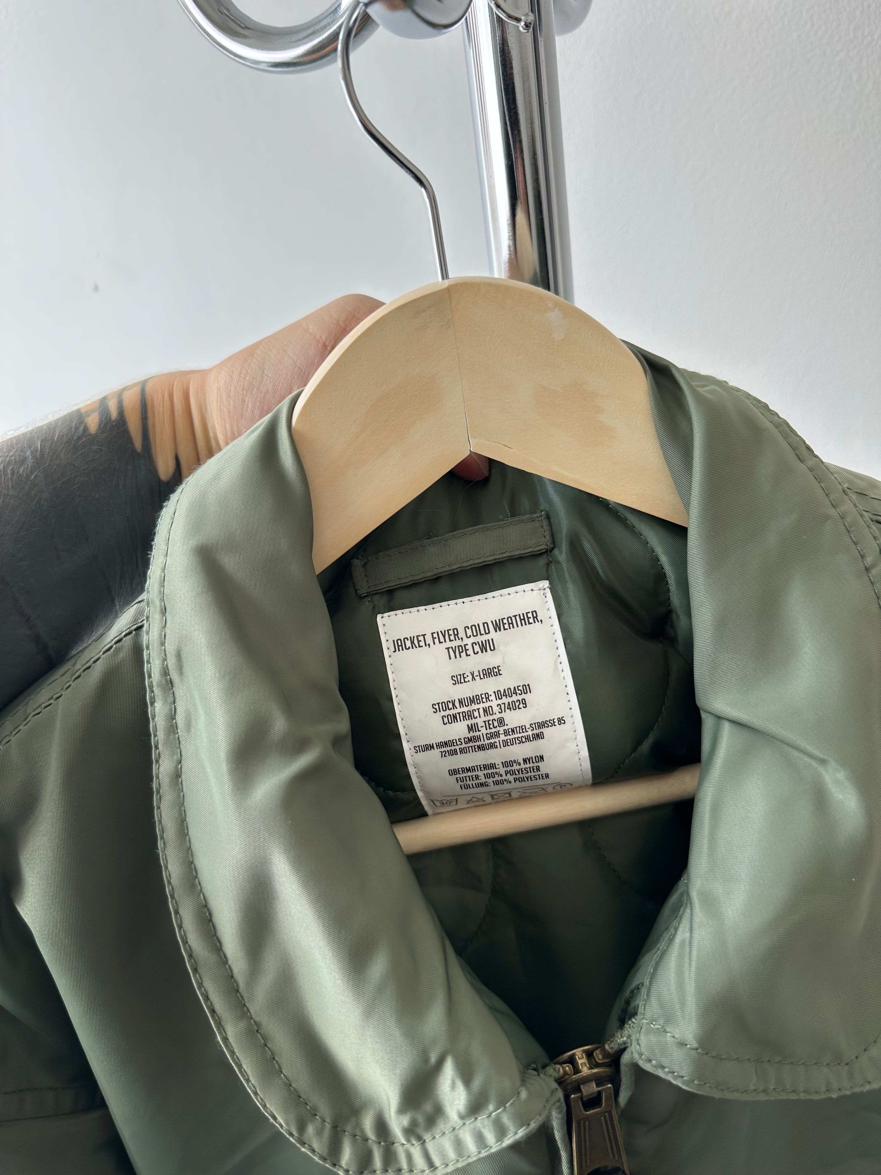 Vintage Bomber Mil-Tec CWU - size XL