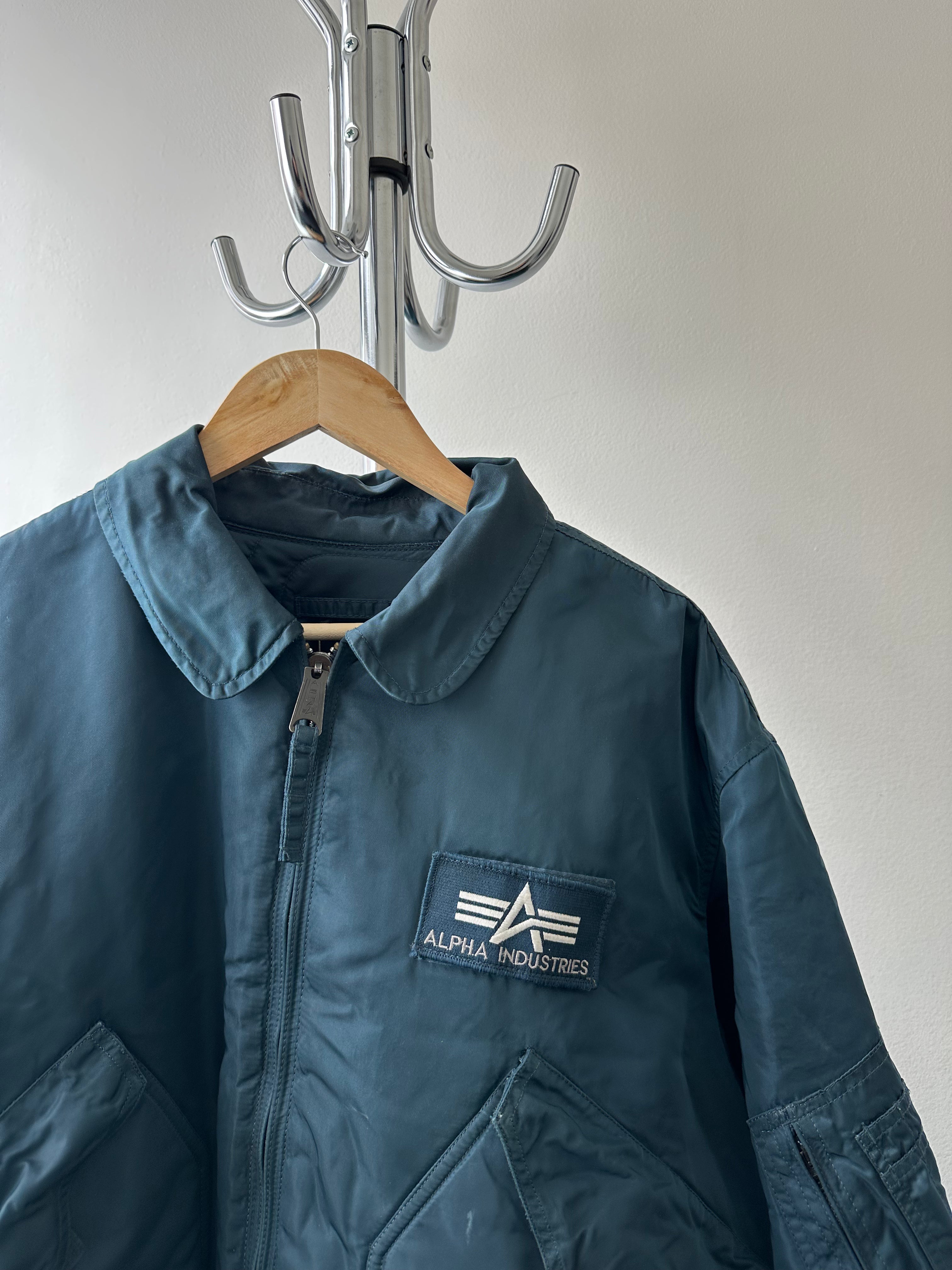 Vintage 1990s Alpha Industries B-15 Flight Jacket - size XL