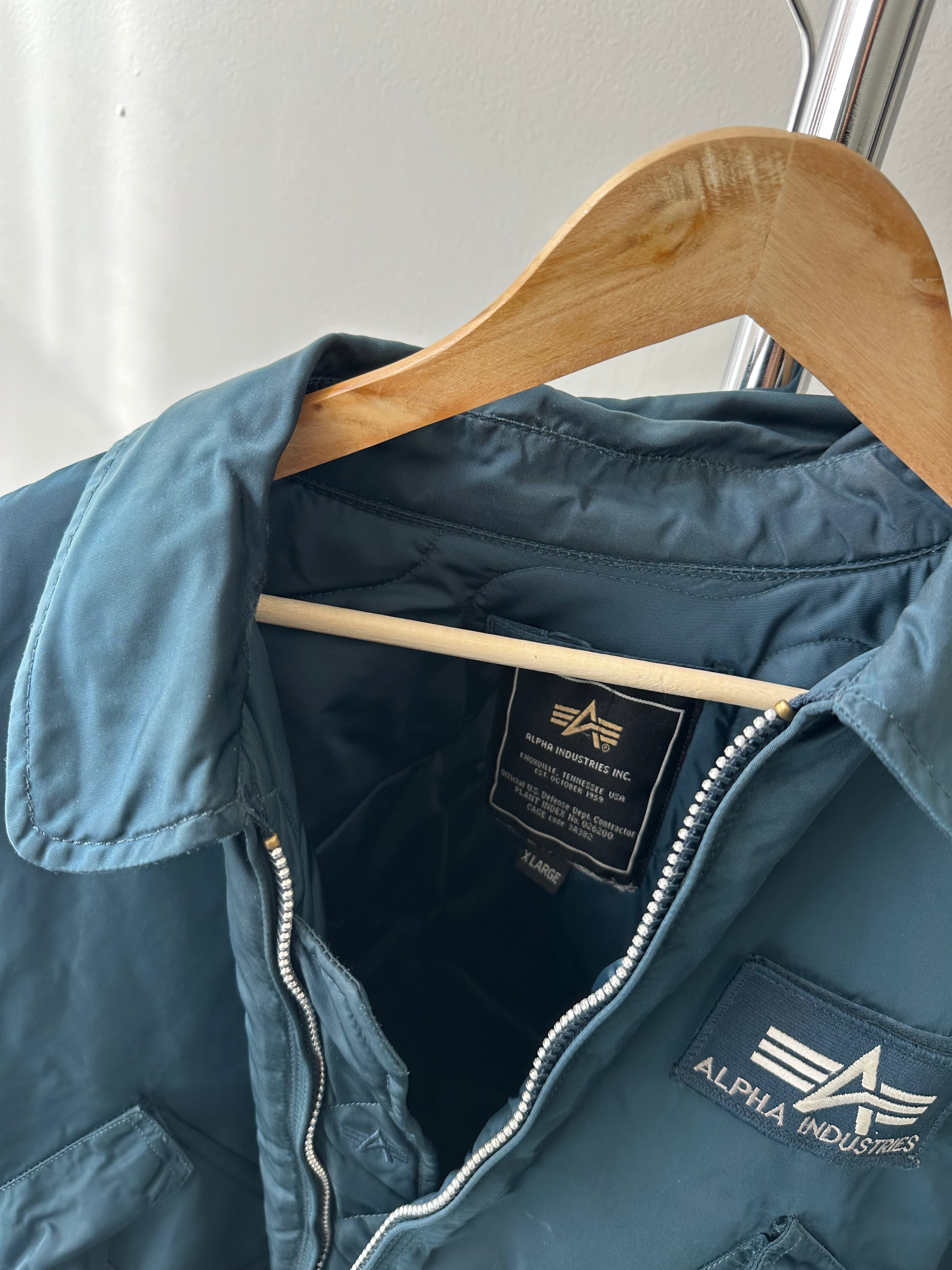 Vintage 1990s Alpha Industries B-15 Flight Jacket - size XL