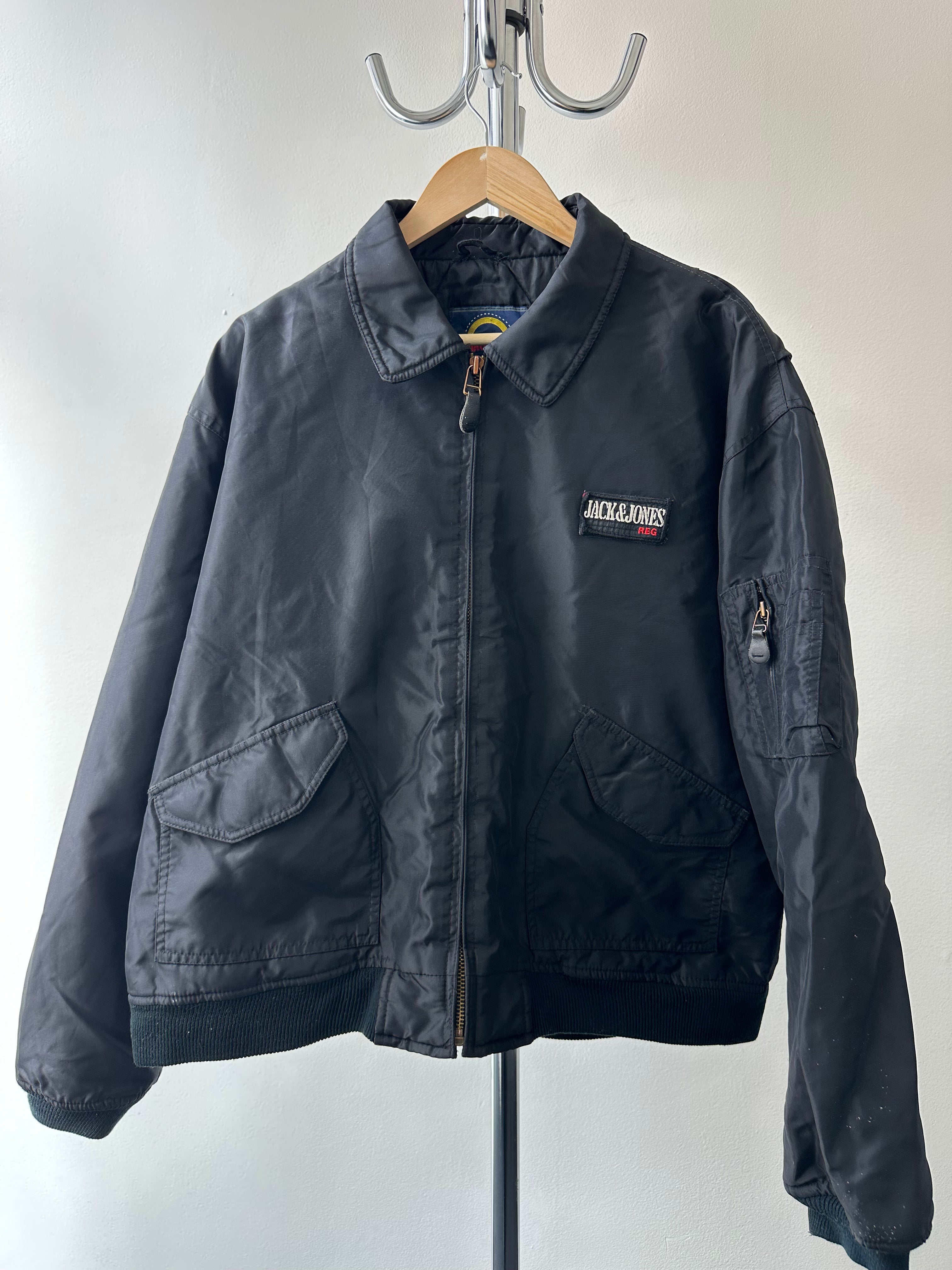 Vintage Jack & Jones “Unlimited” Flight Bomber Jacket - size L
