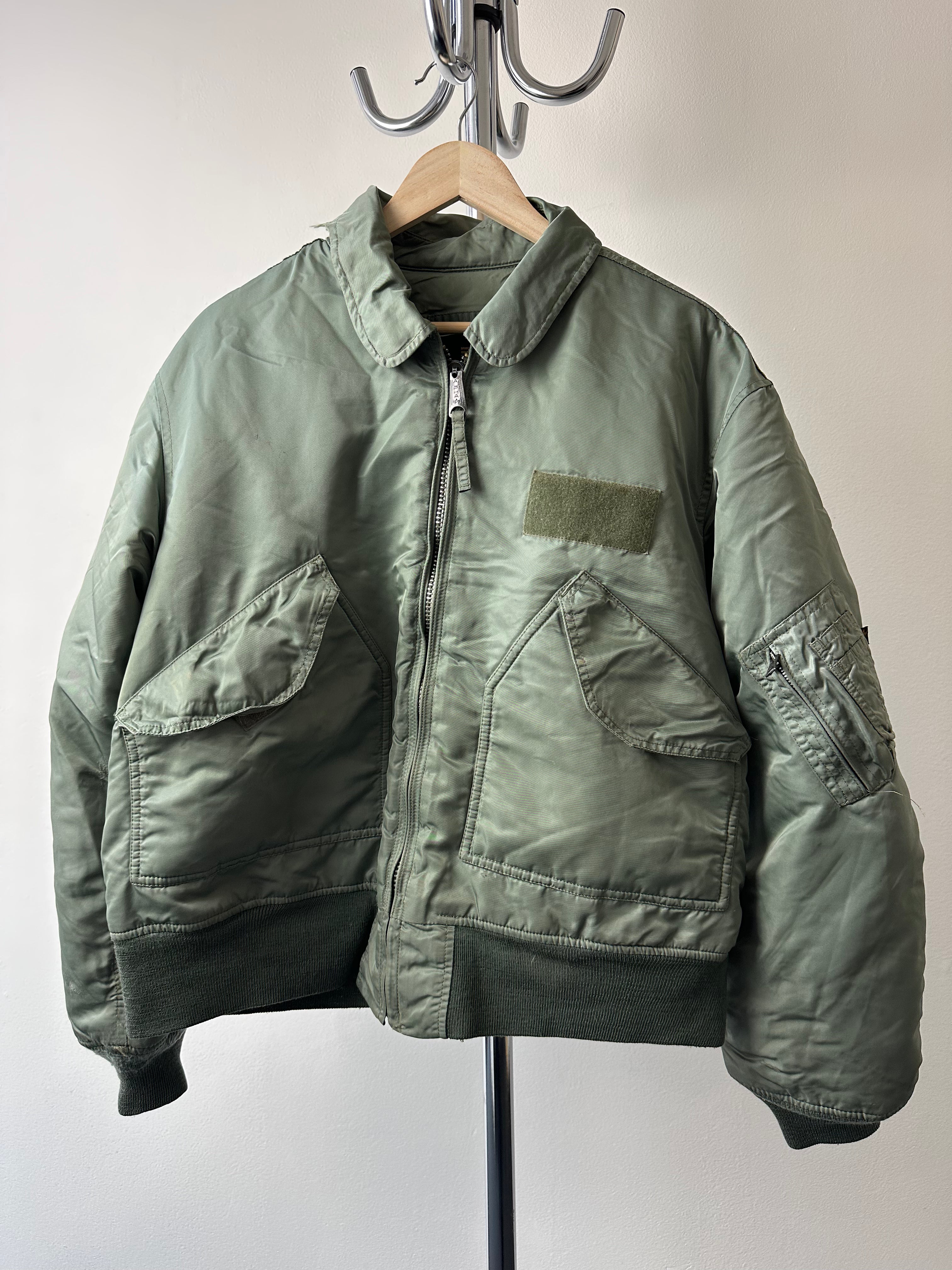 Vintage 1990s Alpha Industries L-2B Flight Jacket - Made in USA - size L