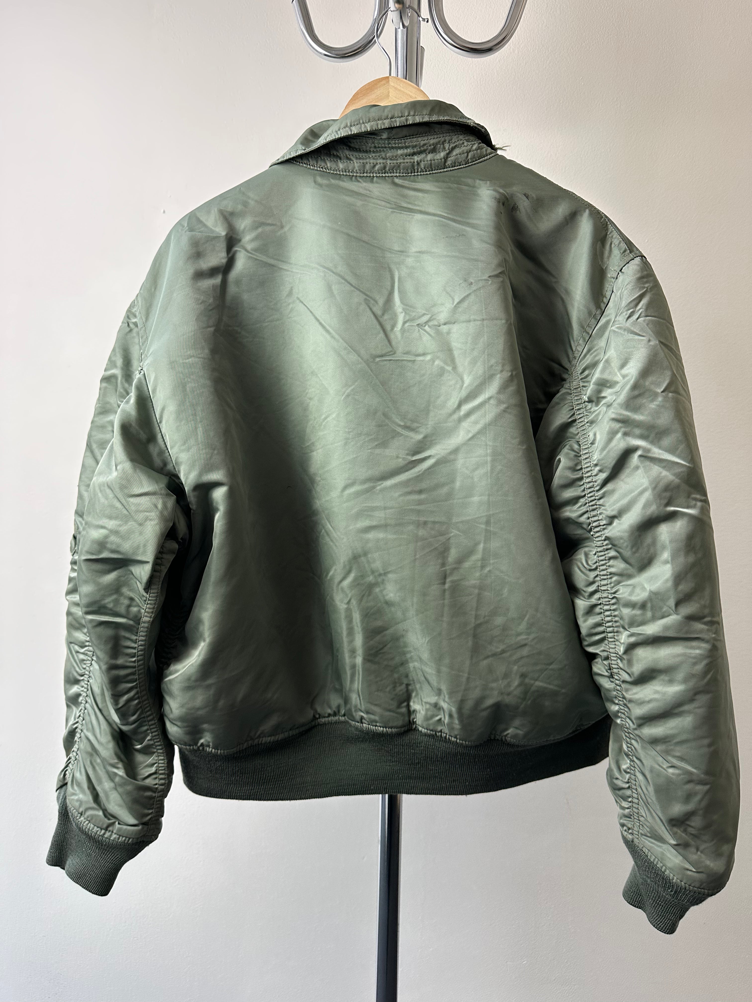 Vintage 1990s Alpha Industries L-2B Flight Jacket - Made in USA - size L