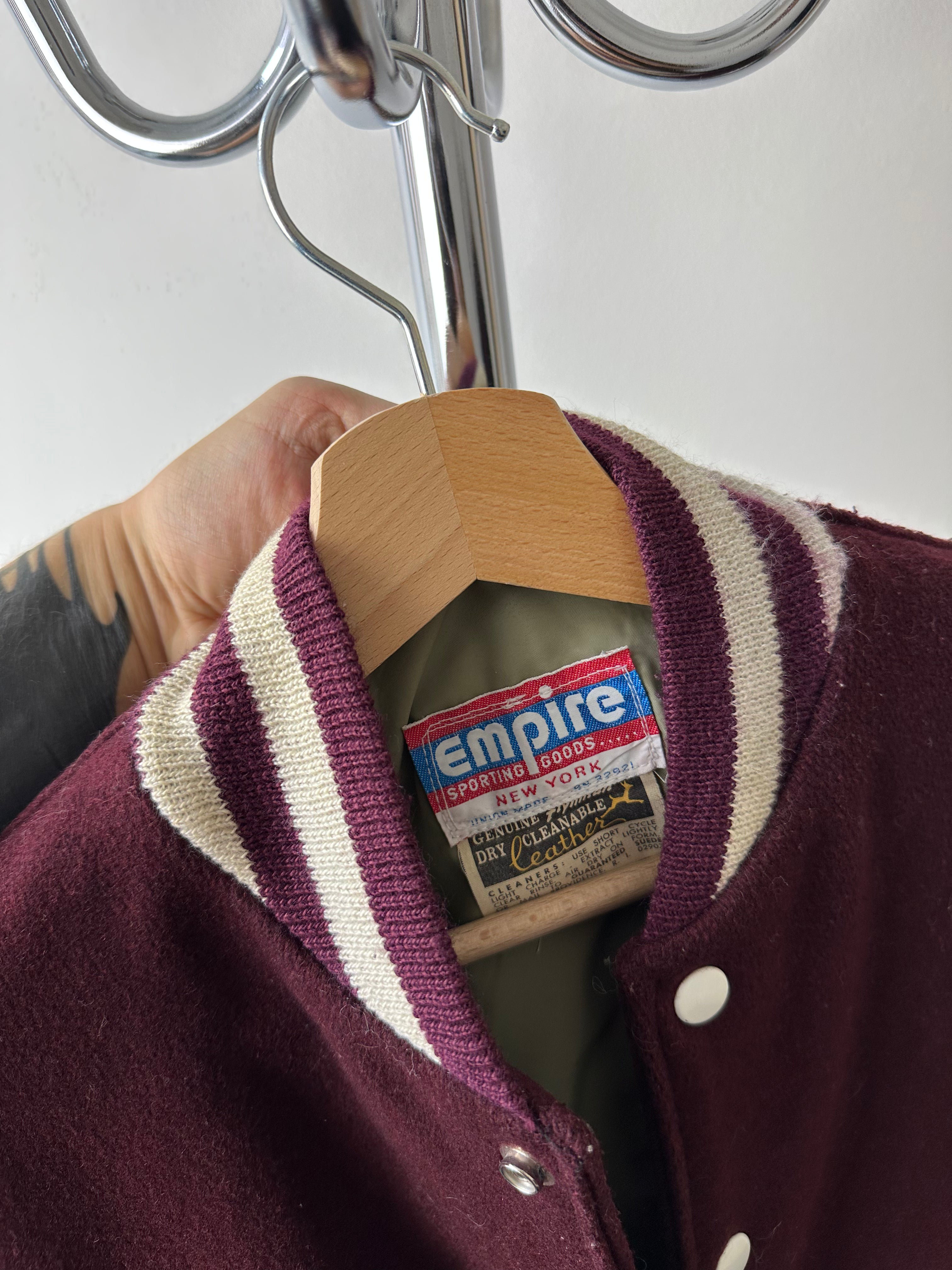 Vintage 1980s Empire Sporting Goods Varsity Jacket - size M/L