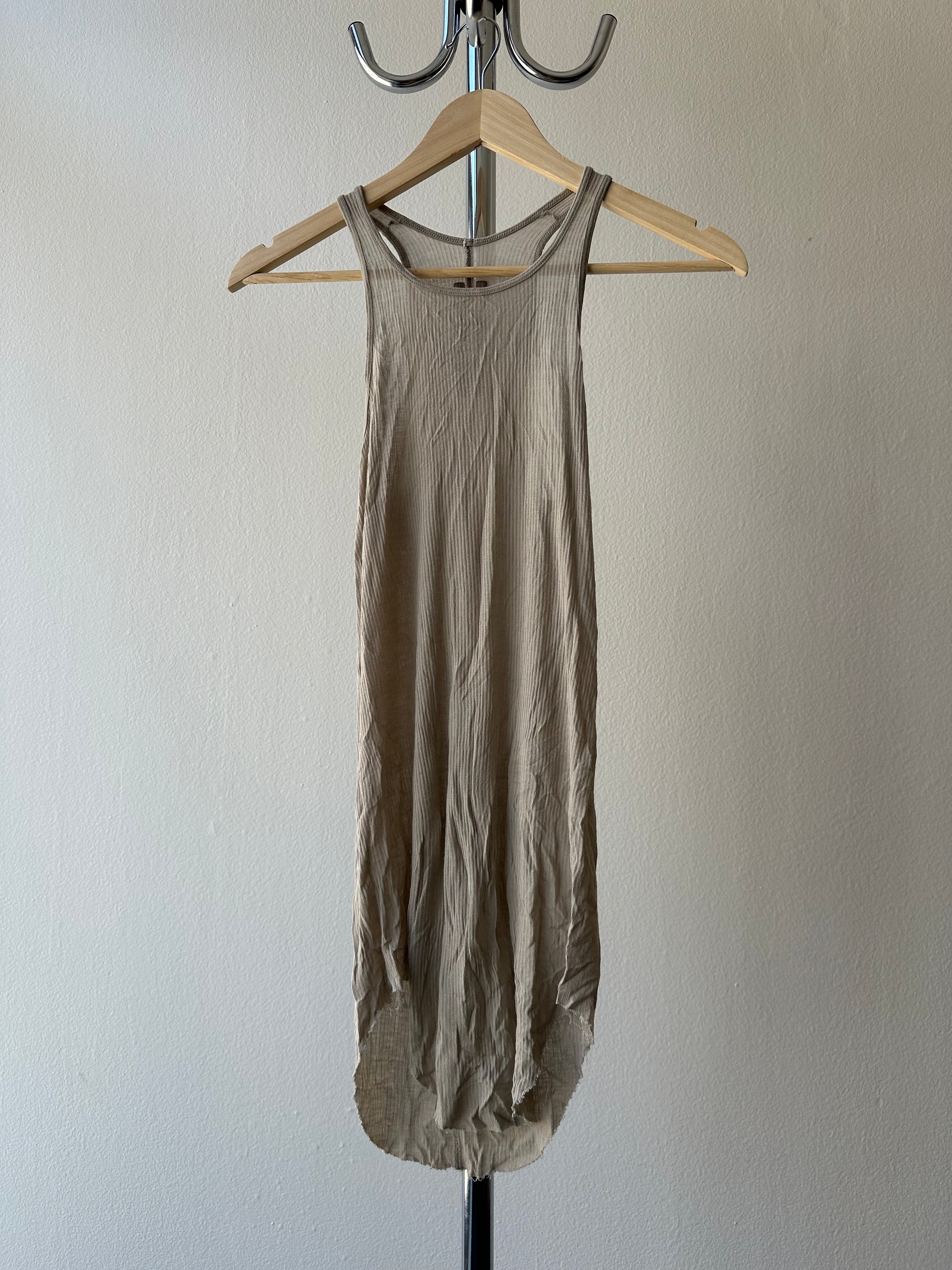 Rick Owens SS16 Cyclops Raw Tank Top - size S