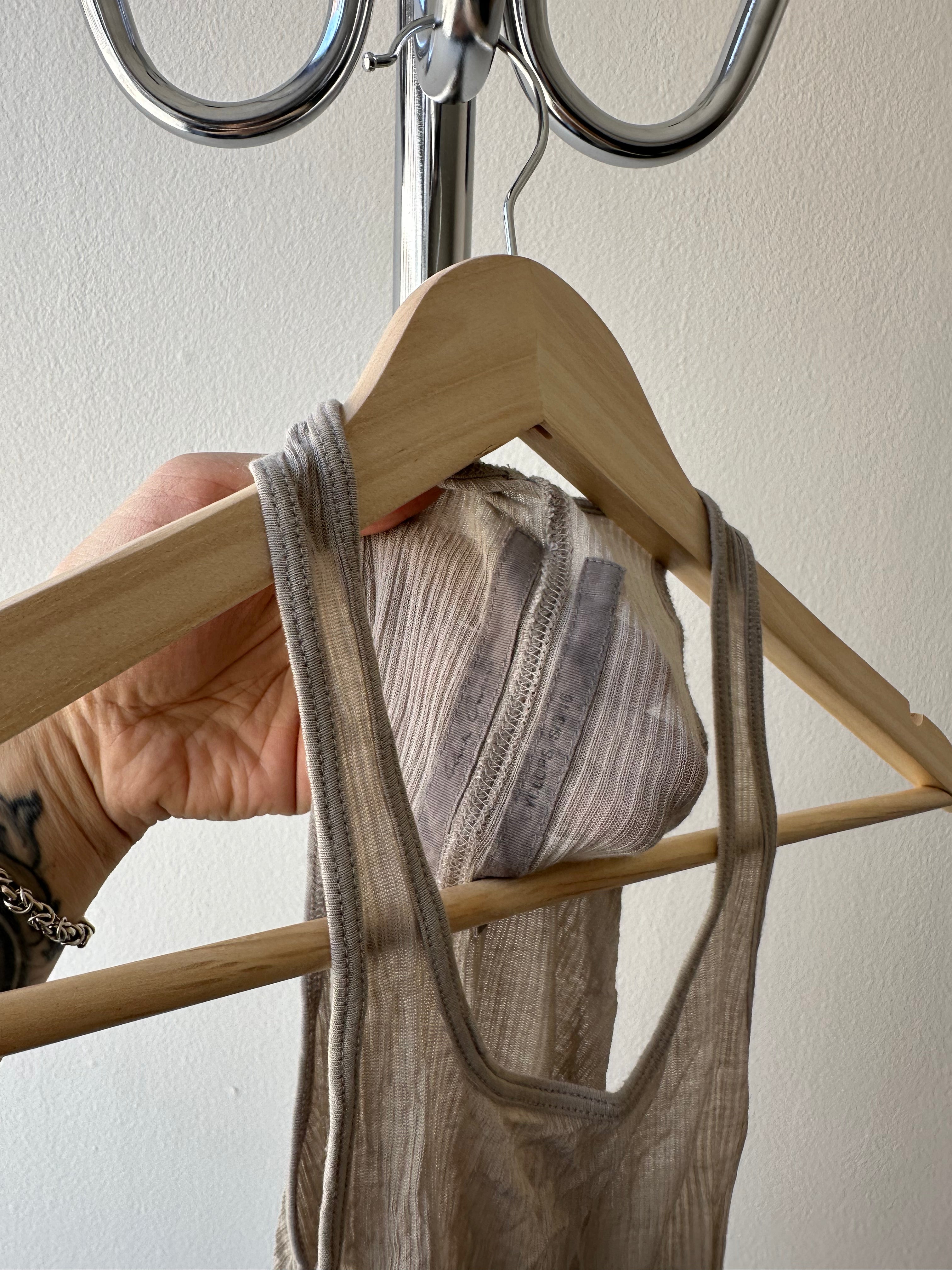 Rick Owens SS16 Cyclops Raw Tank Top - size S
