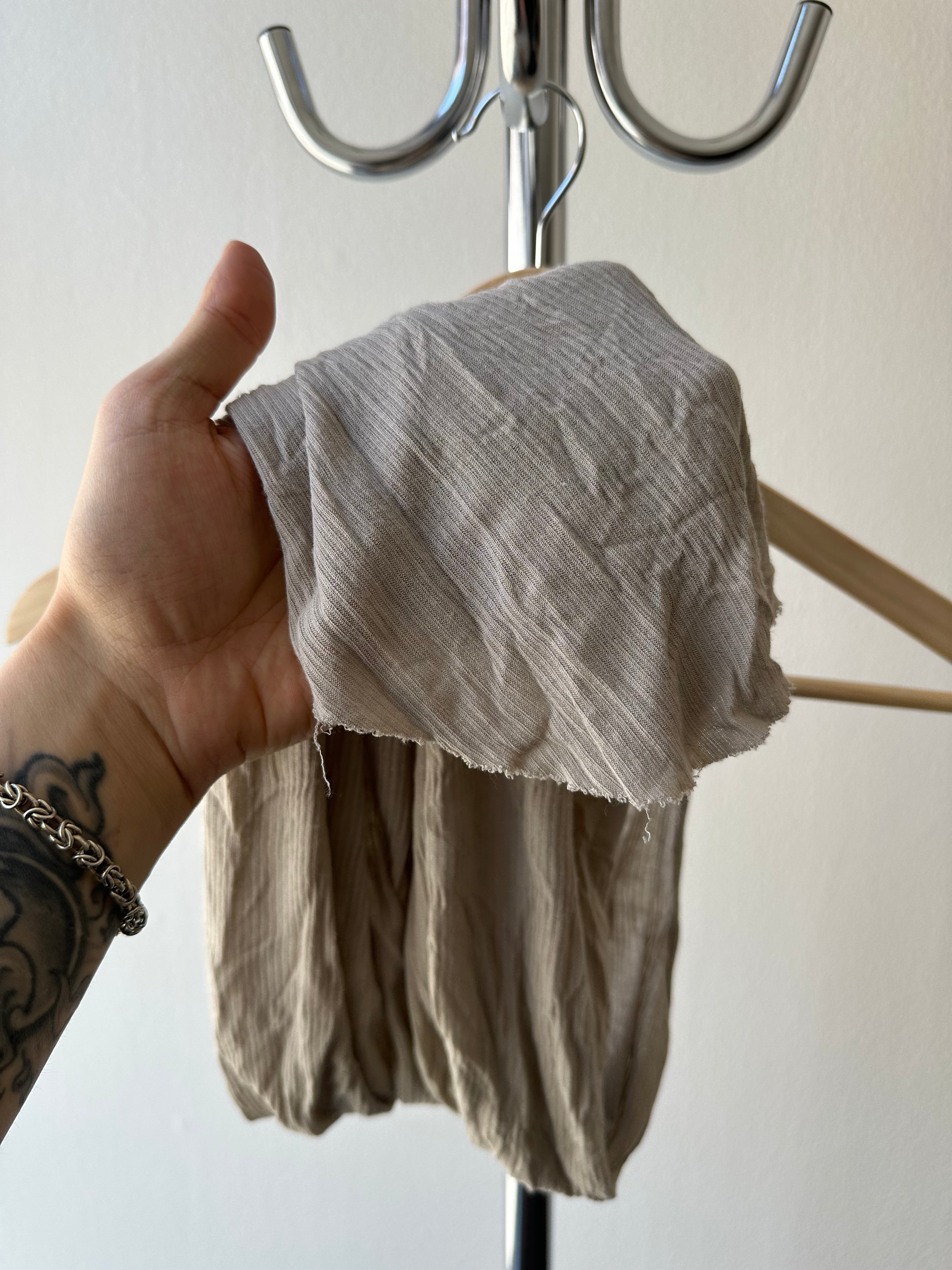 Rick Owens SS16 Cyclops Raw Tank Top - size S