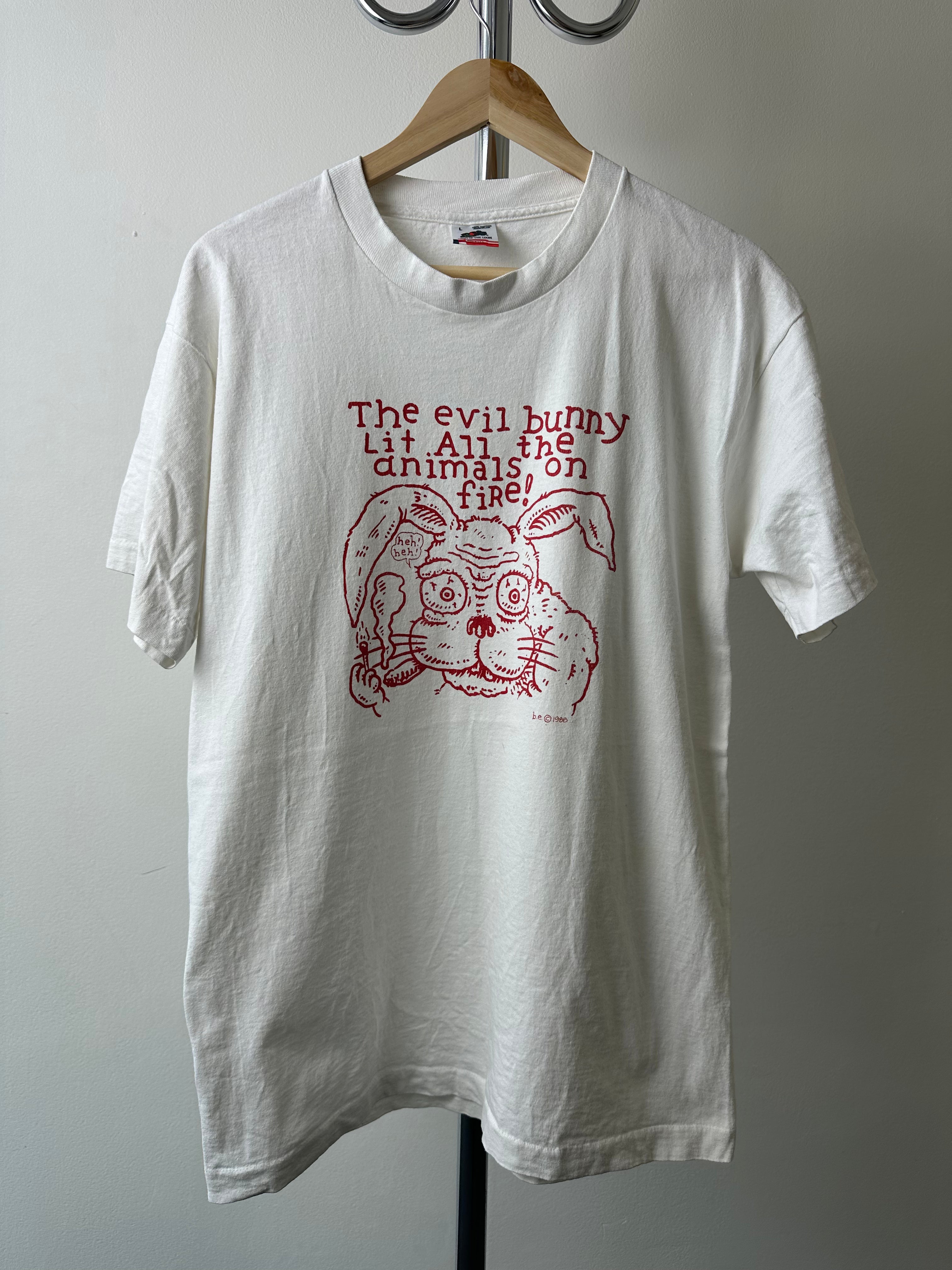 Vintage 1980s “The evil bunny” Art T-shirt - size L