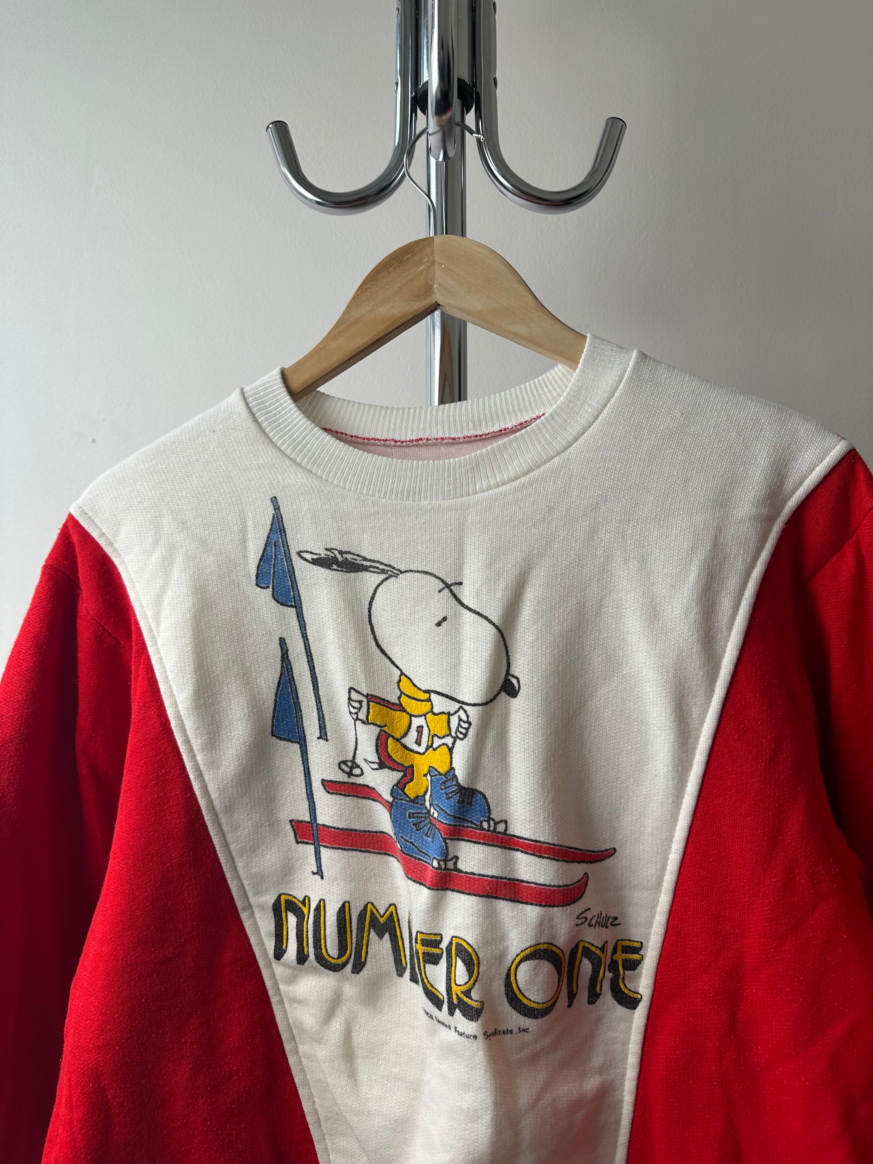 Vintage 1960s Peanuts Snoopy "Number One" Crewneck - size M