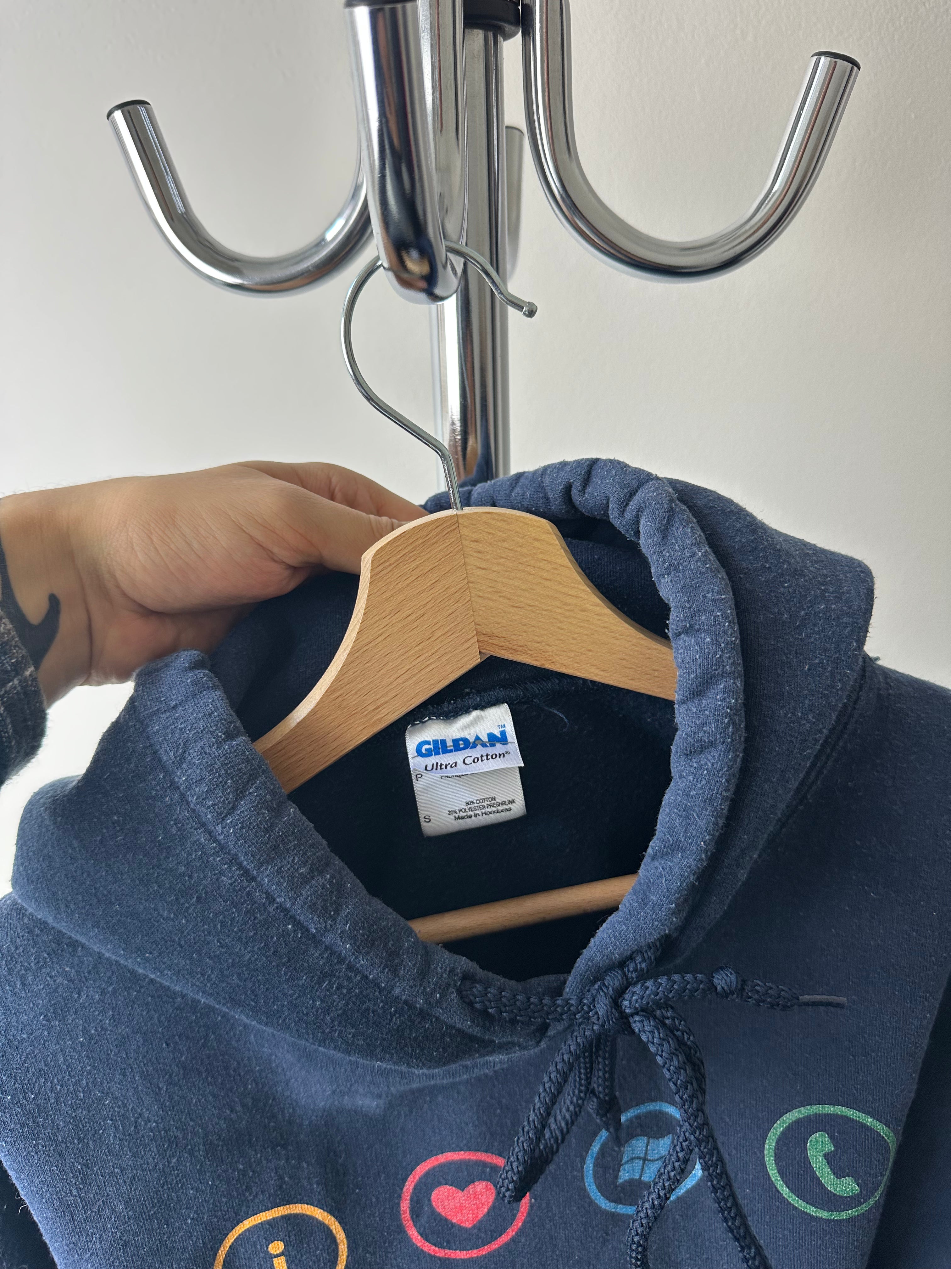 Vintage Microsoft Boxy Hoodies - size S/M