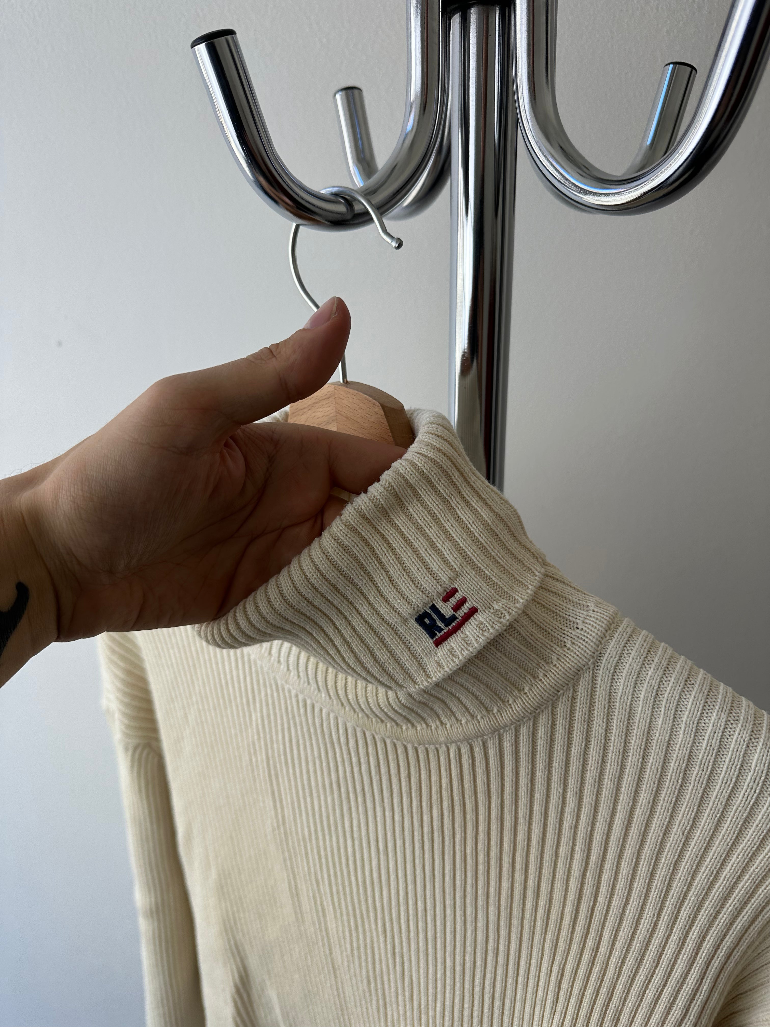 Vintage Polo Ralph Lauren Ribbed Turtleneck Knit - size L/XL