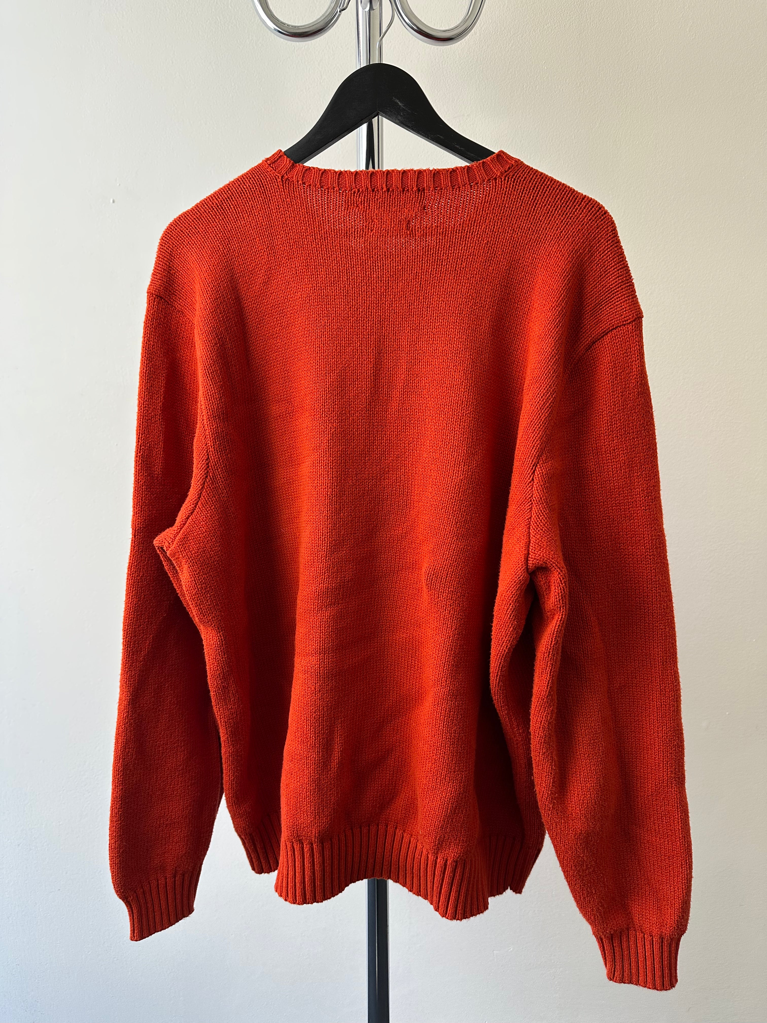 Vintage 1990s Polo Ralph Lauren Distressed Knit - size XL