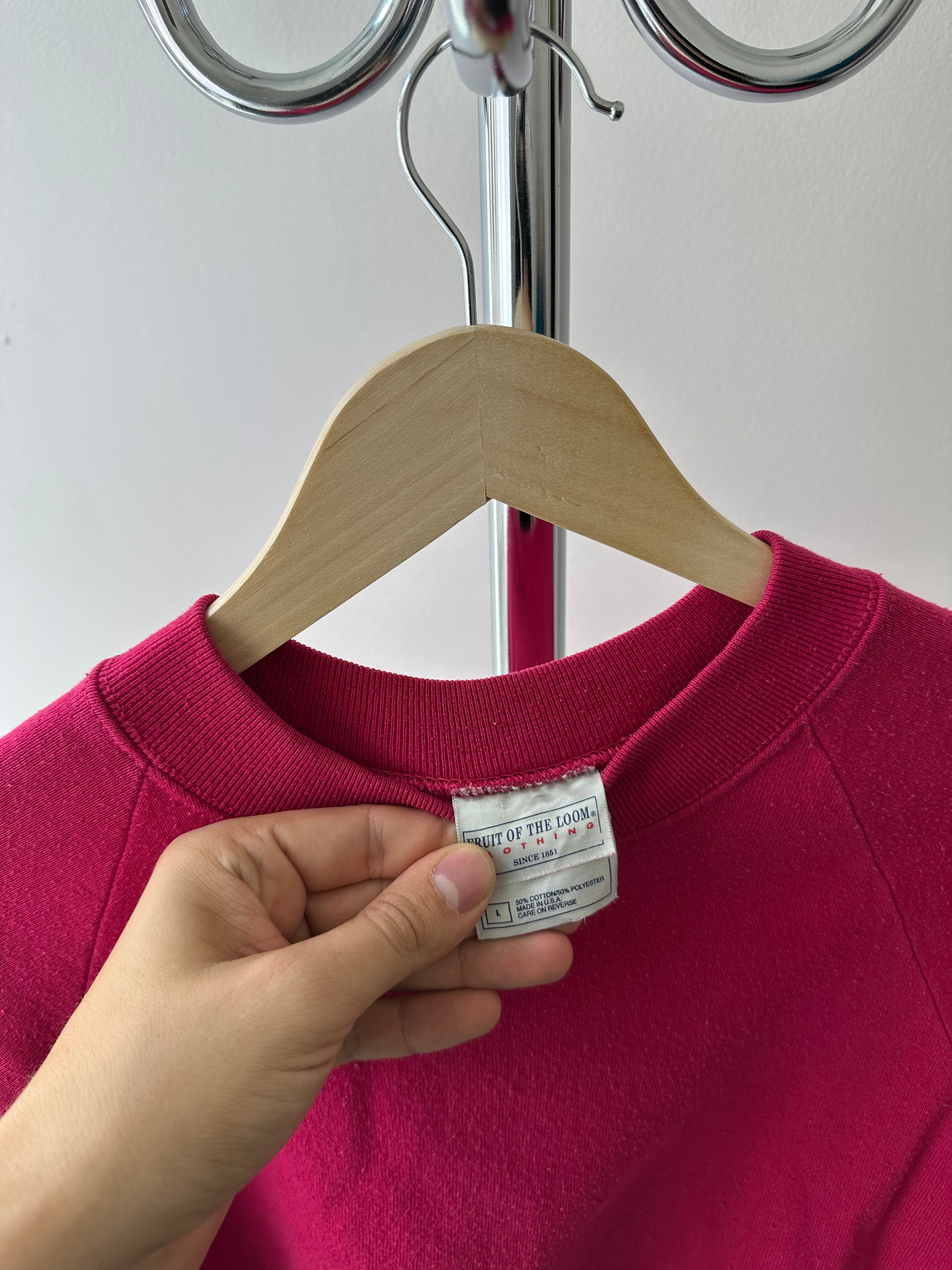 Vintage 1990s Fruit of the Loom "Strawberry" Crewneck - size L