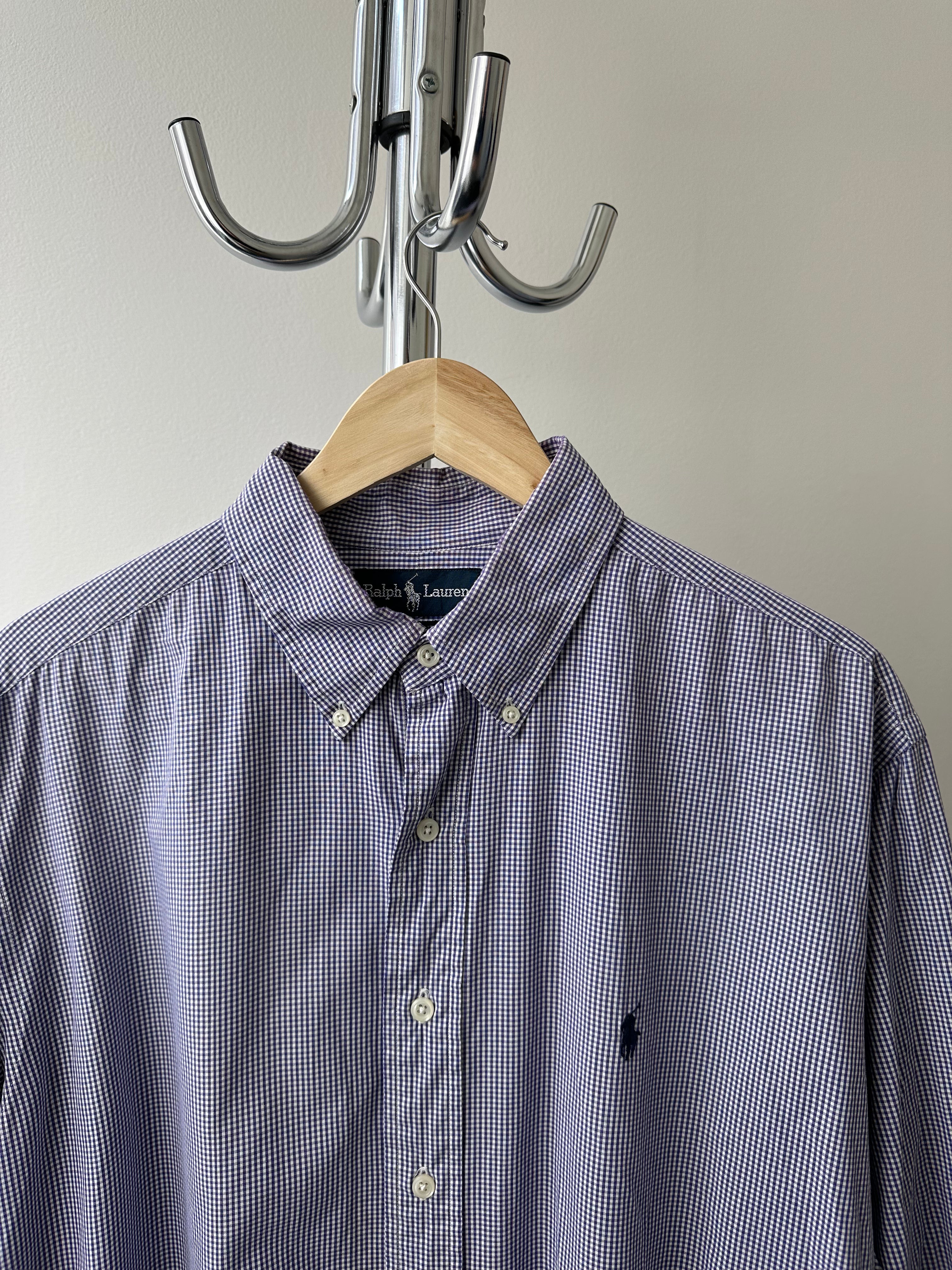 Vintage Polo Ralph Lauren Gingham Button-Down Shirt - size L