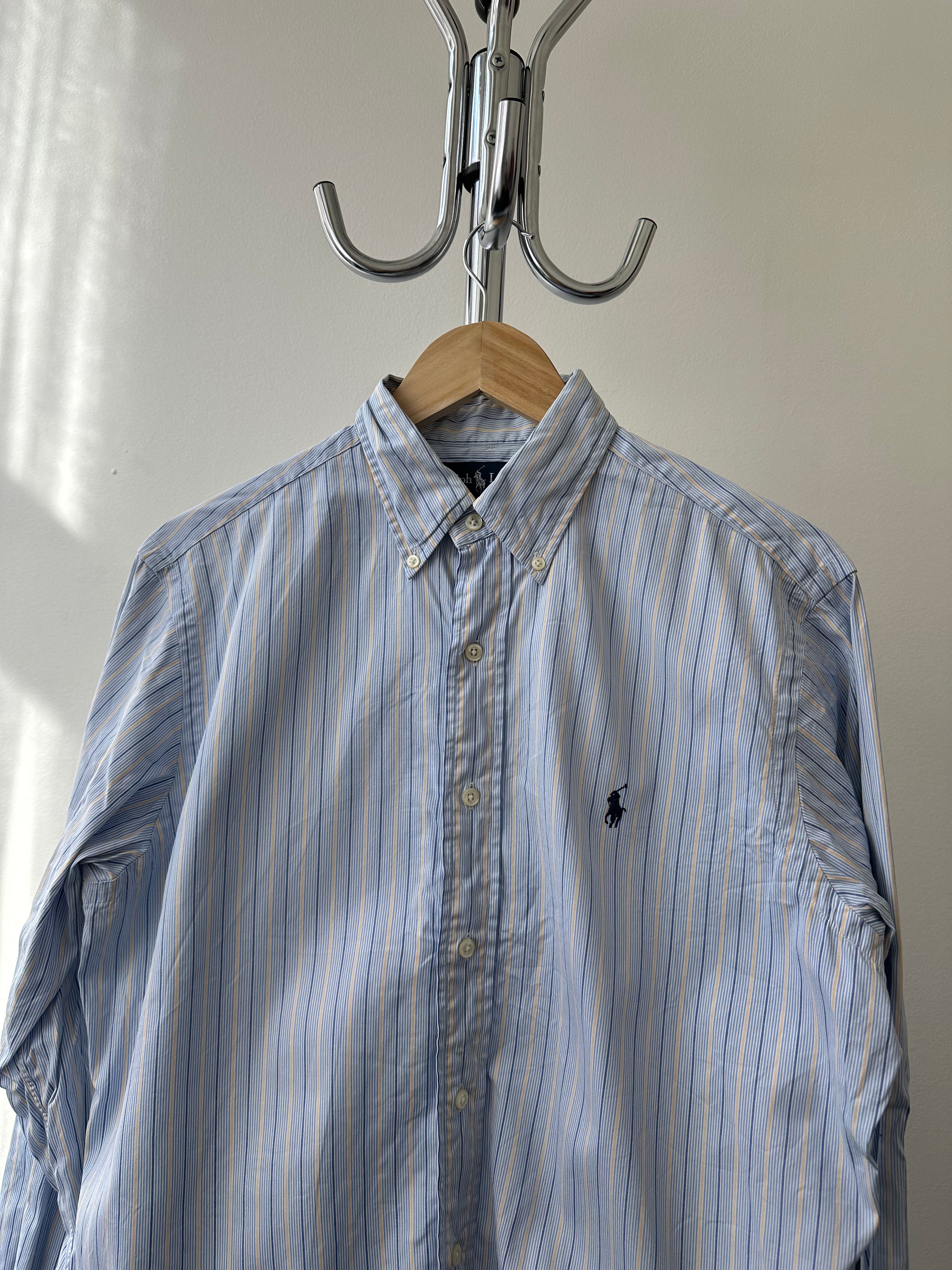 Vintage Polo Ralph Lauren Striped Oxford Shirt - size M