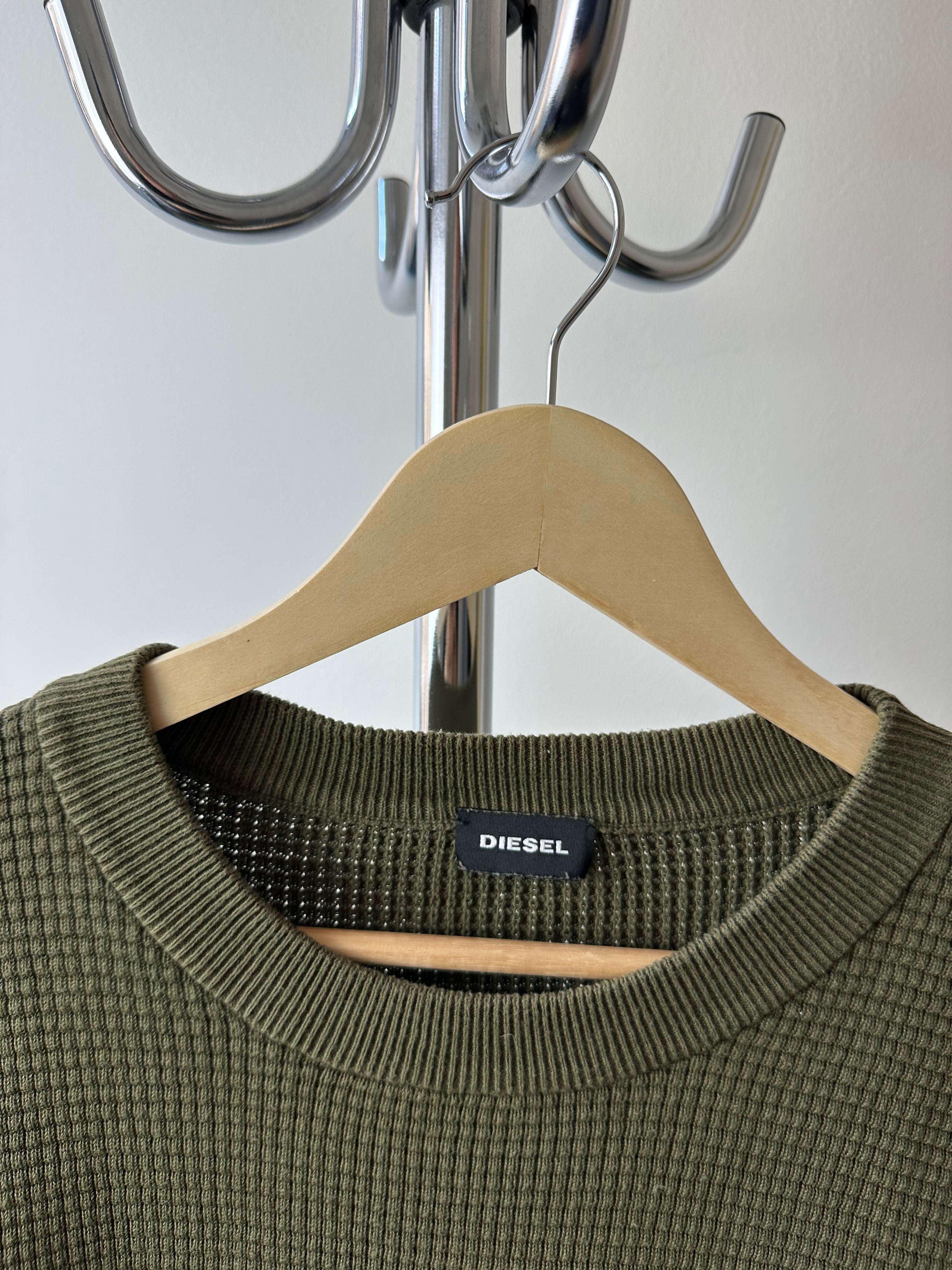 Vintage Diesel Utility Knit Military Sweater - size L