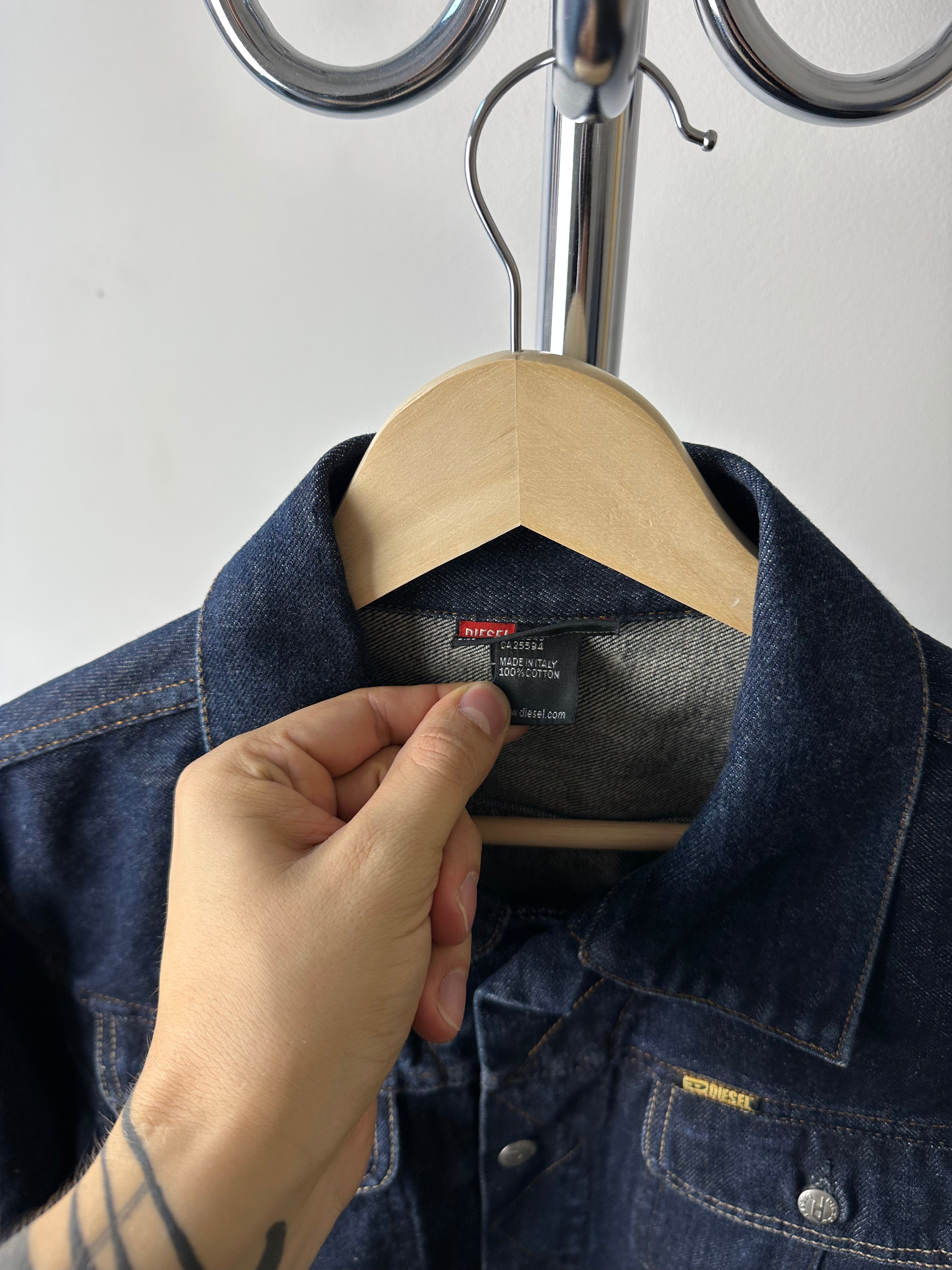 Vintage 1990s Diesel Raw Denim Jacket - size M