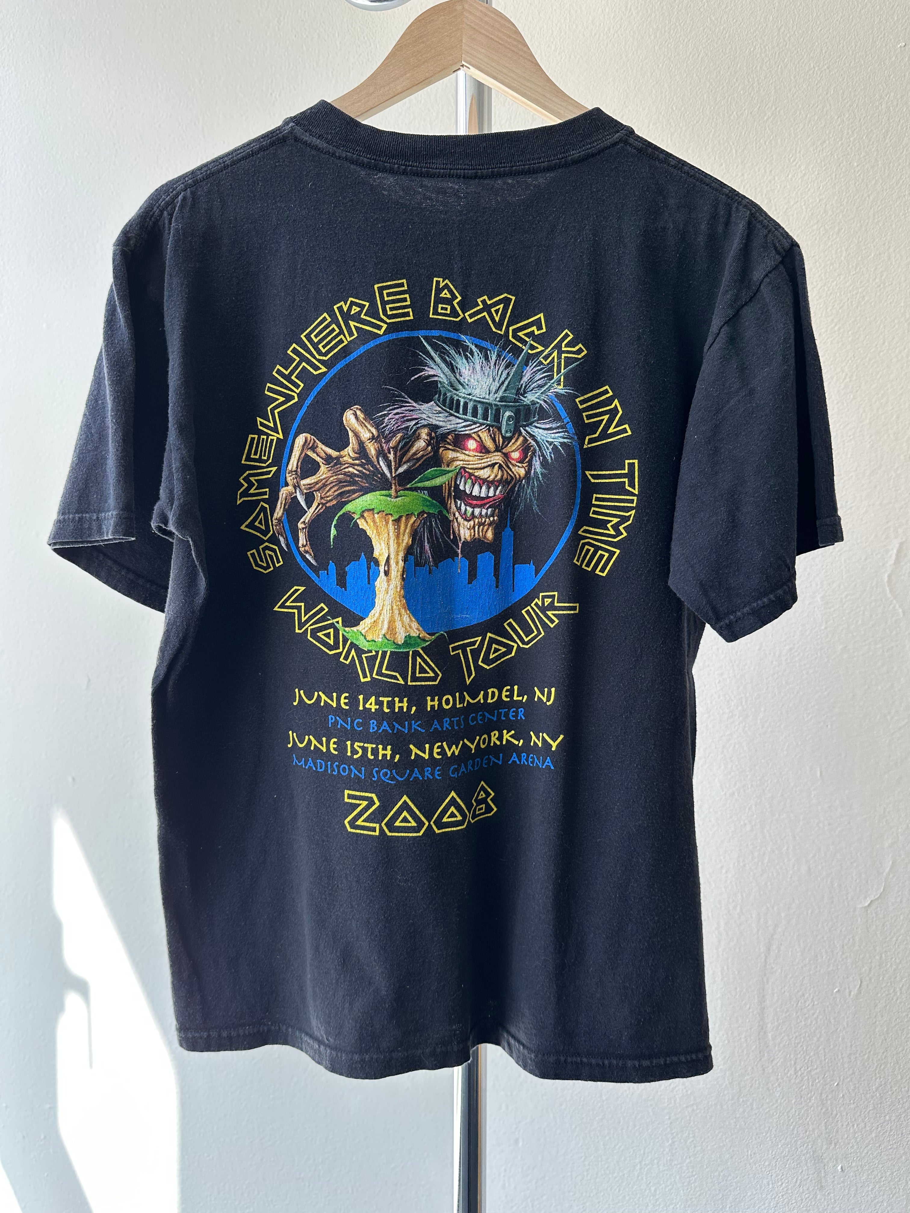 Vintage 2008 Iron Maiden – Somewhere Back in Time World Tour T-shirt - size M