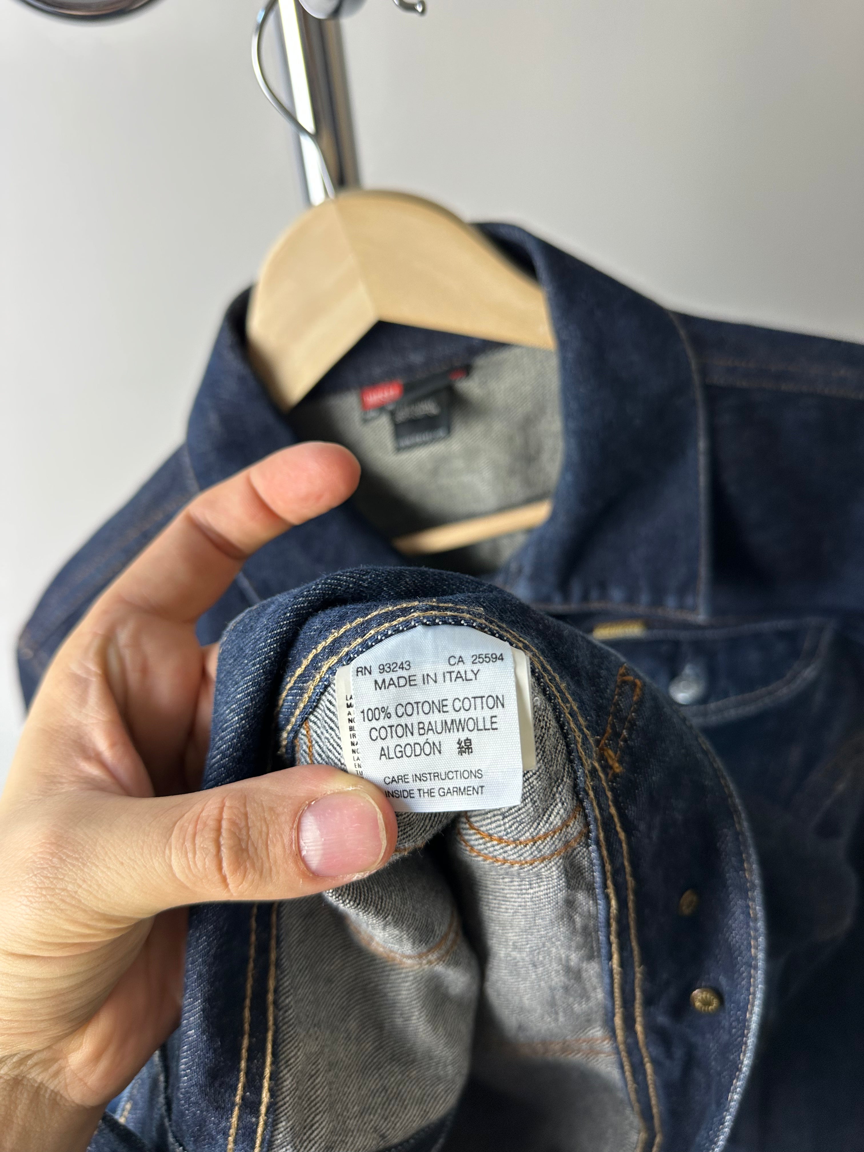 Vintage 1990s Diesel Raw Denim Jacket - size M