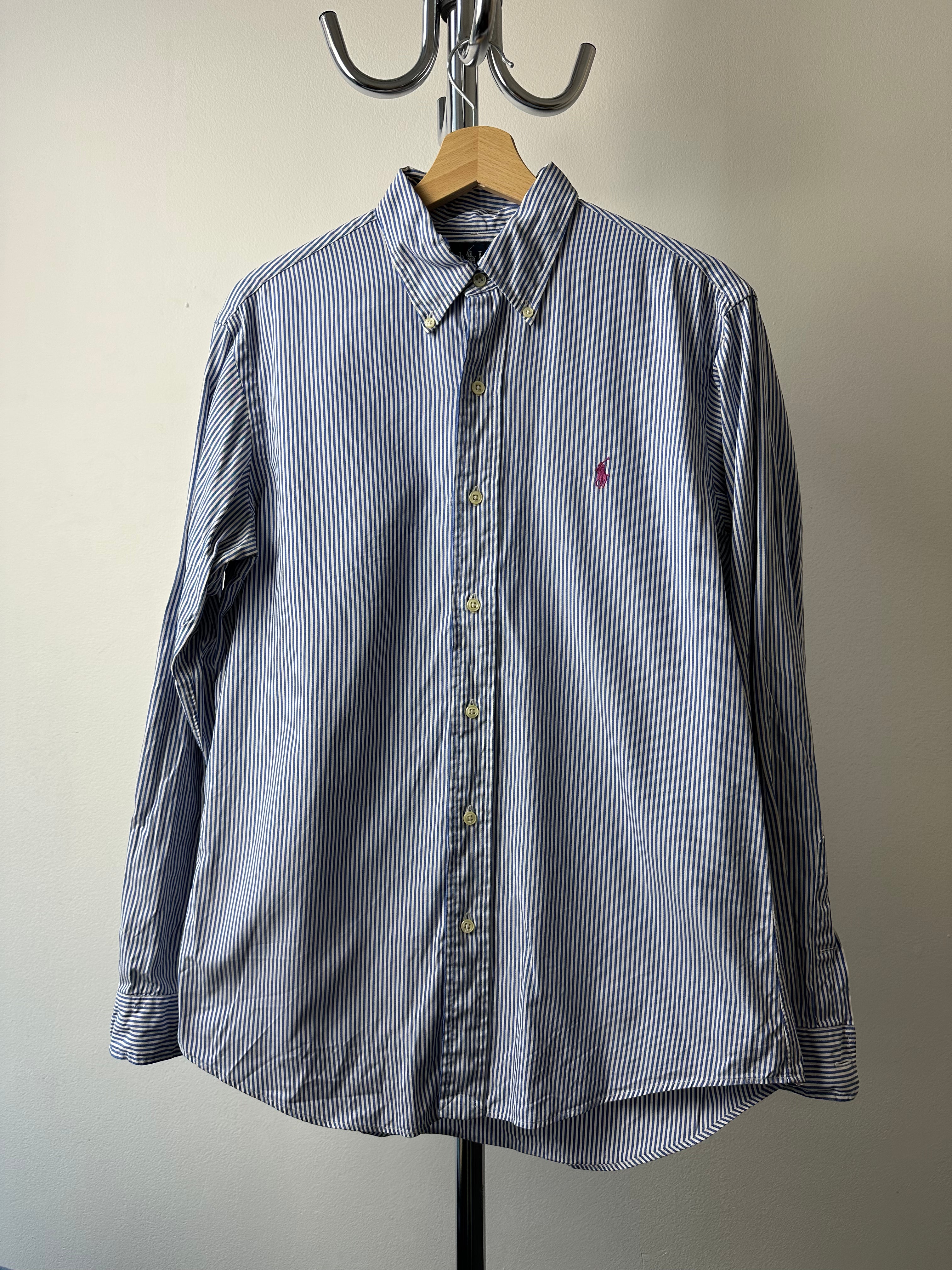 Vintage Polo Ralph Lauren Striped Oxford Shirt — Size M