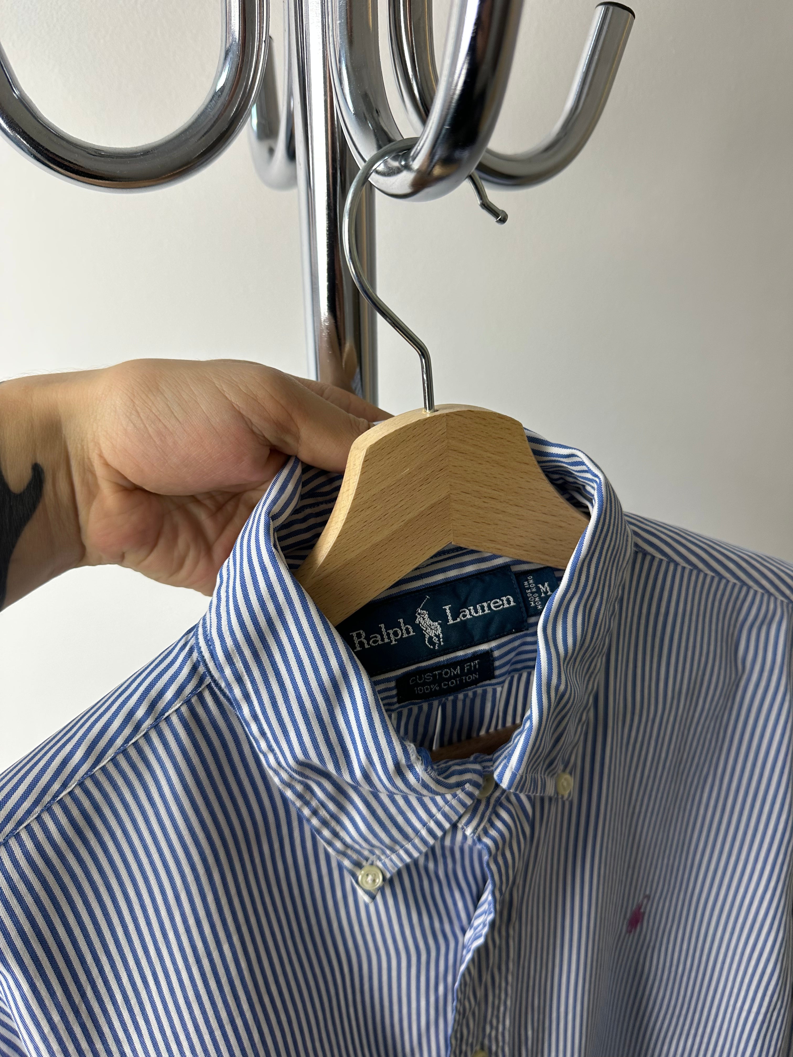 Vintage Polo Ralph Lauren Striped Oxford Shirt — Size M