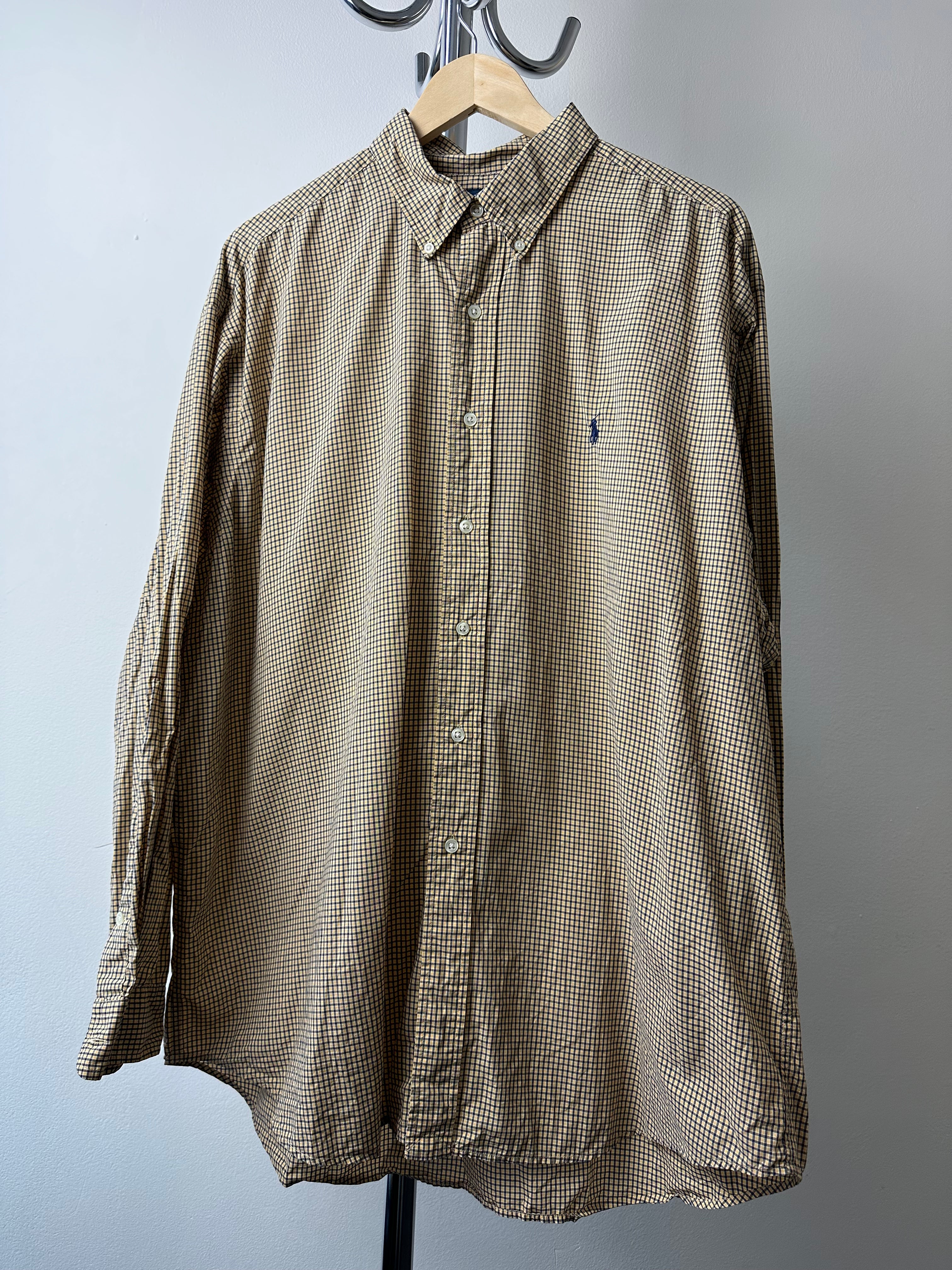 Vintage Polo Ralph Lauren Checked Oxford Shirt - size XL
