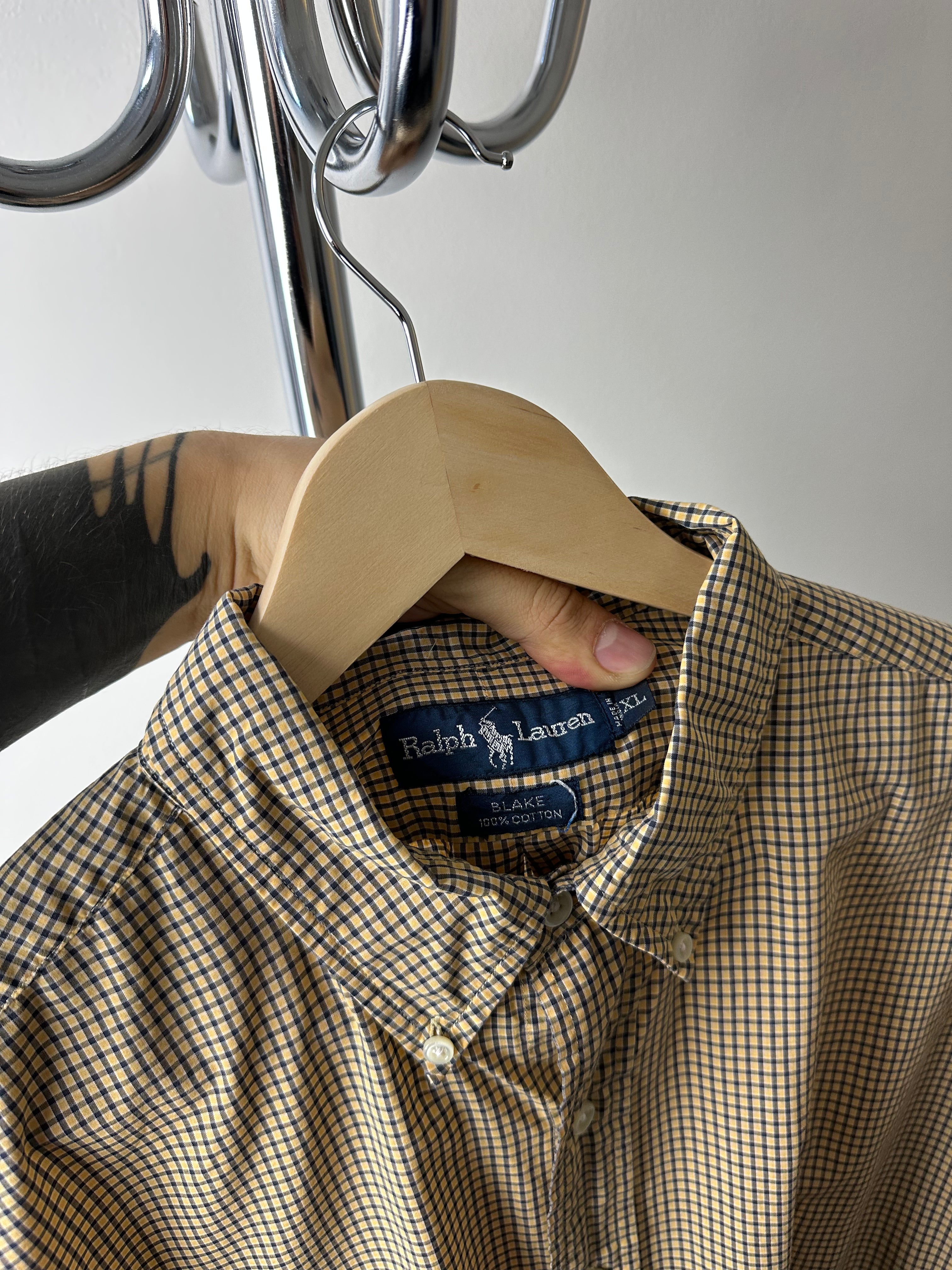 Vintage Polo Ralph Lauren Checked Oxford Shirt - size XL