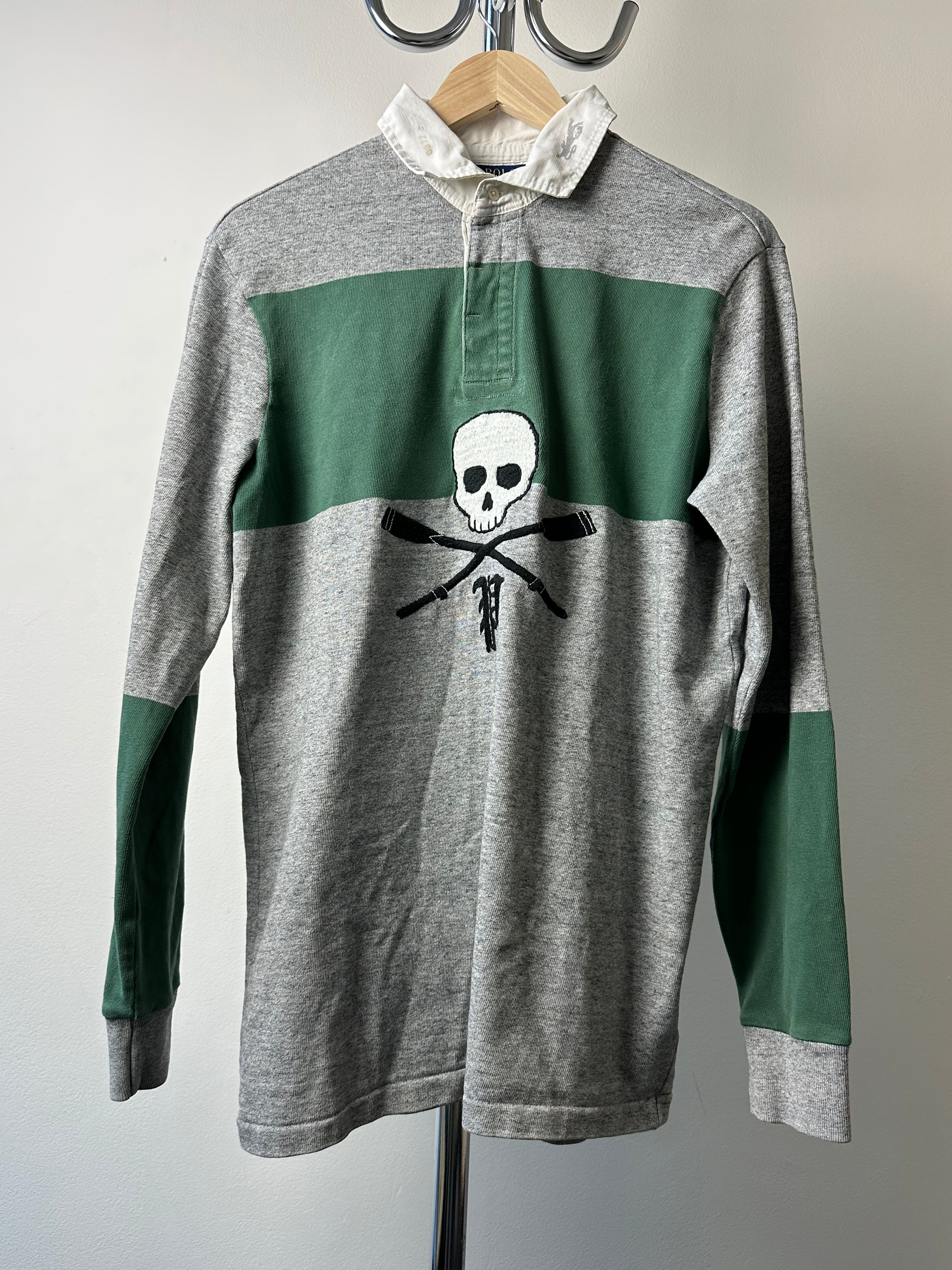 Vintage Polo Ralph Lauren Skull Rugby Shirt - size M/L