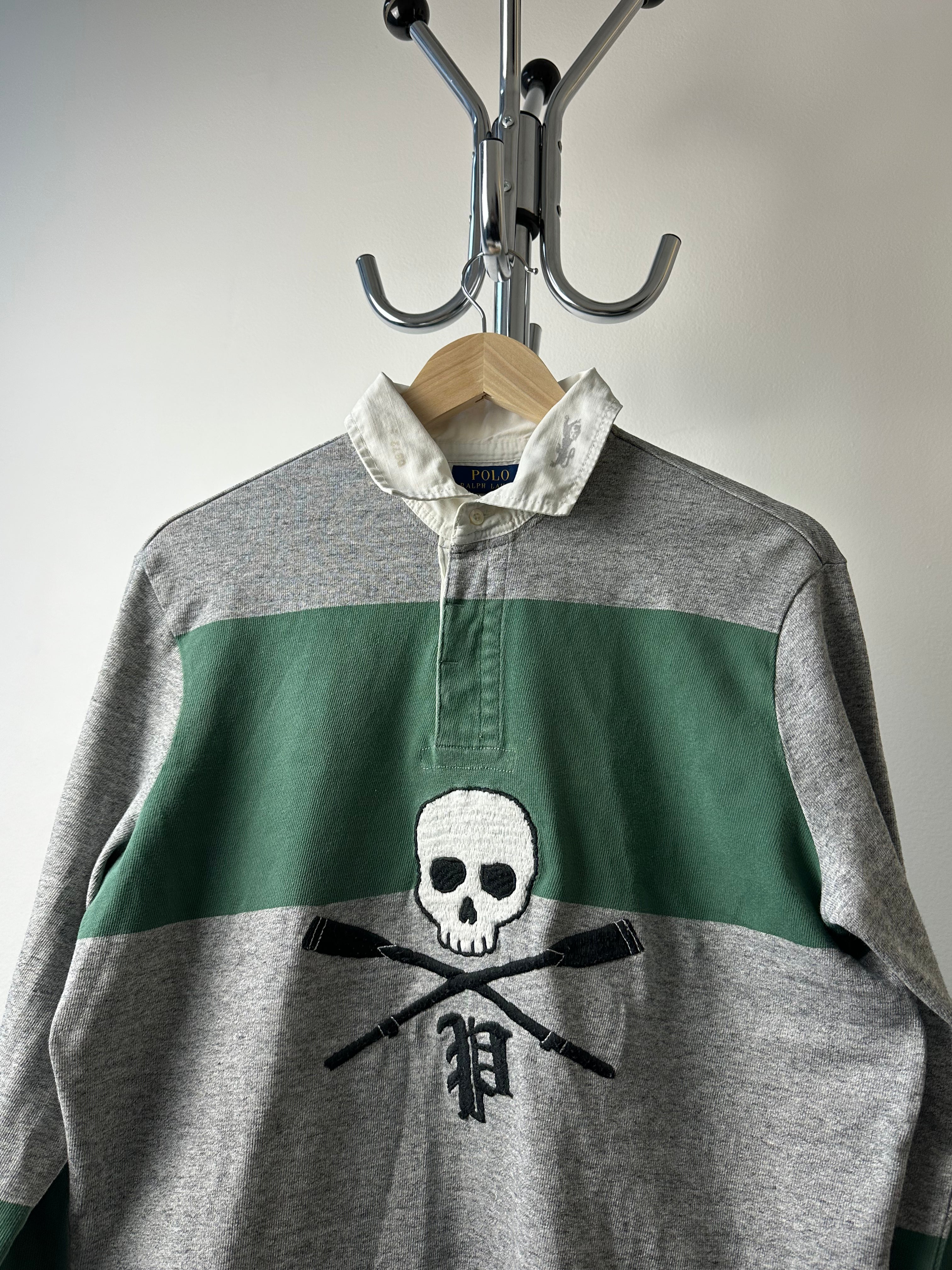 Vintage Polo Ralph Lauren Skull Rugby Shirt - size M/L