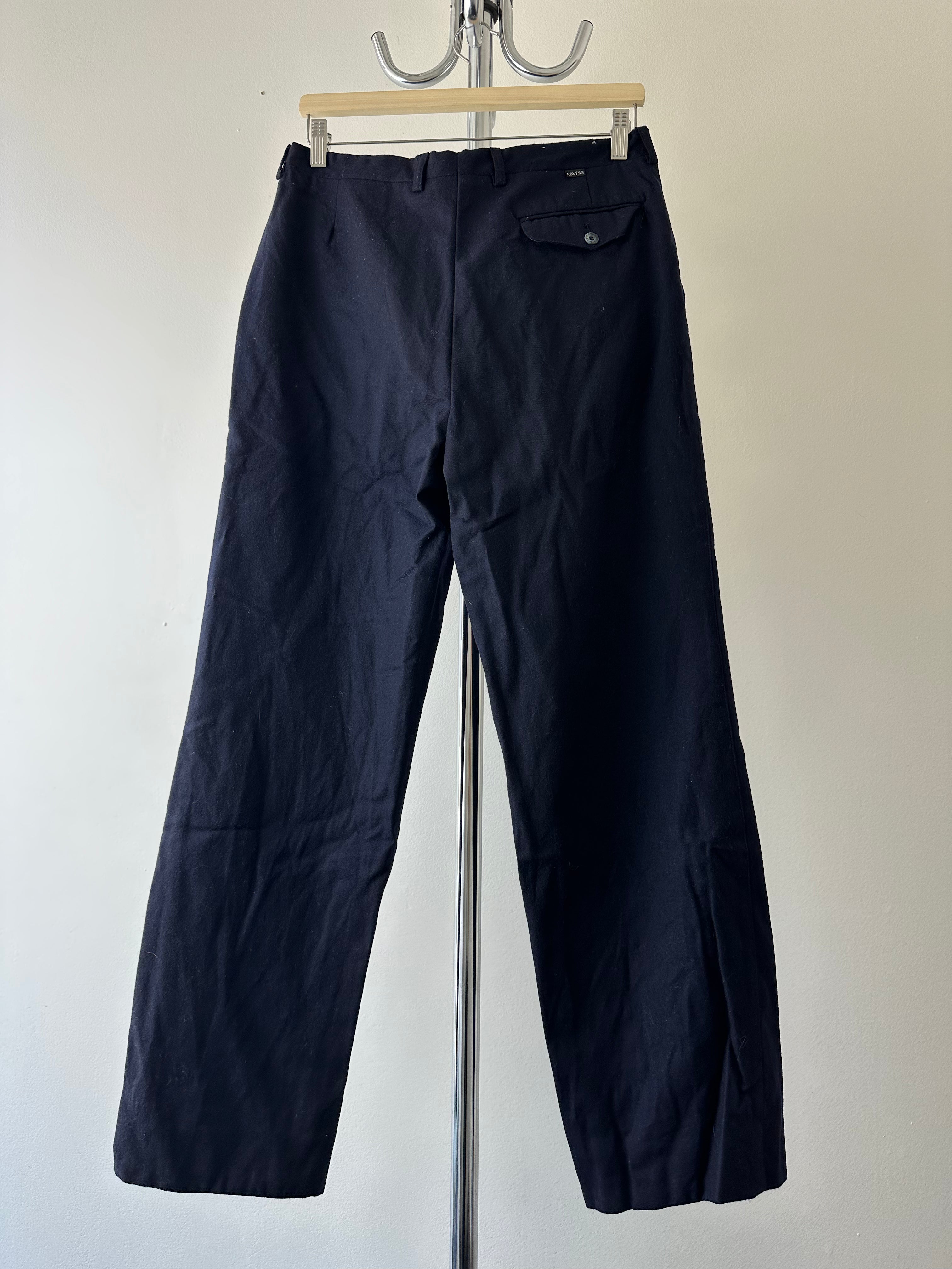 Vintage 1980s Levi’s Wool Trousers (Made in Italy) - size 30x30