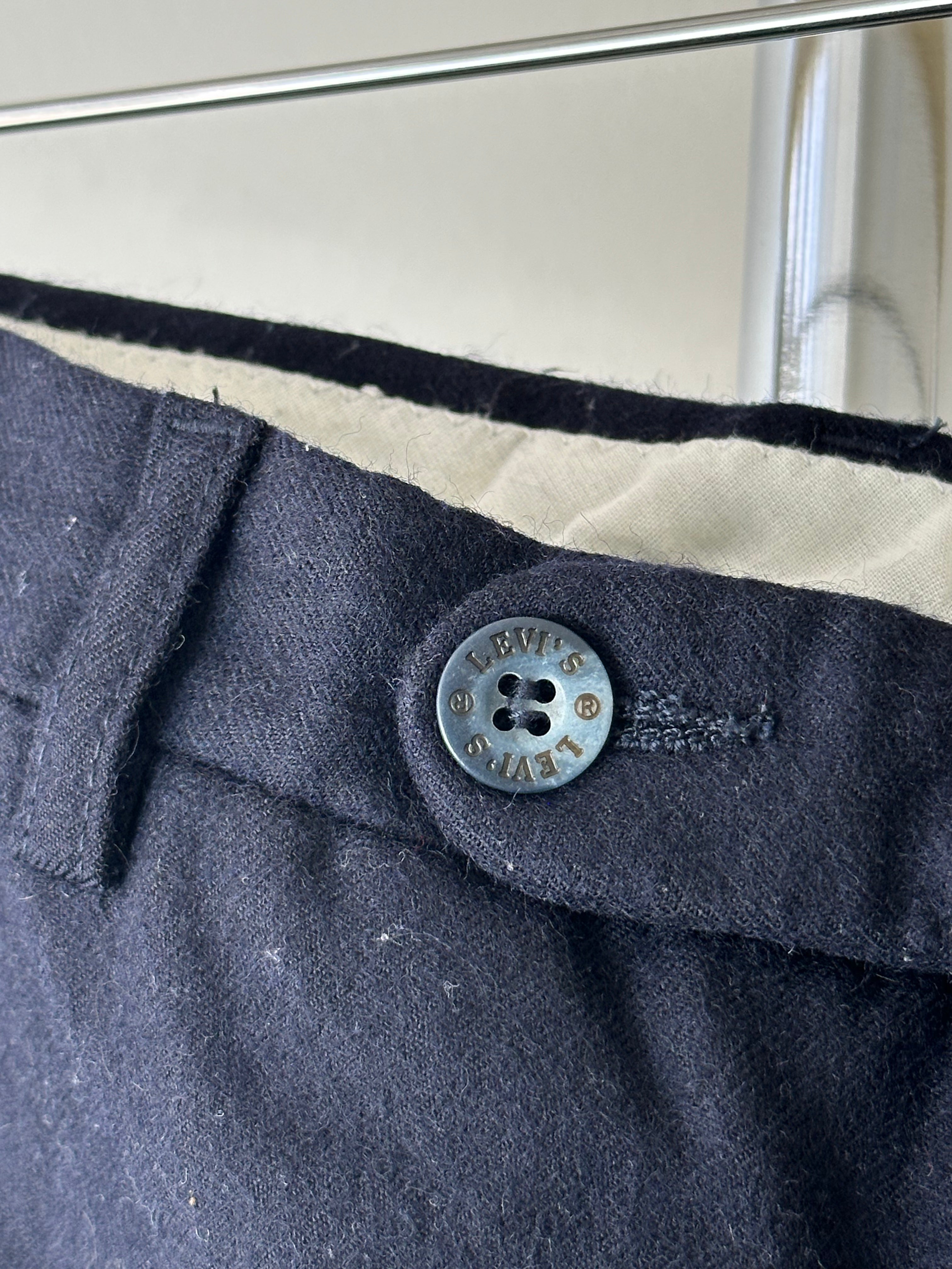 Vintage 1980s Levi’s Wool Trousers (Made in Italy) - size 30x30