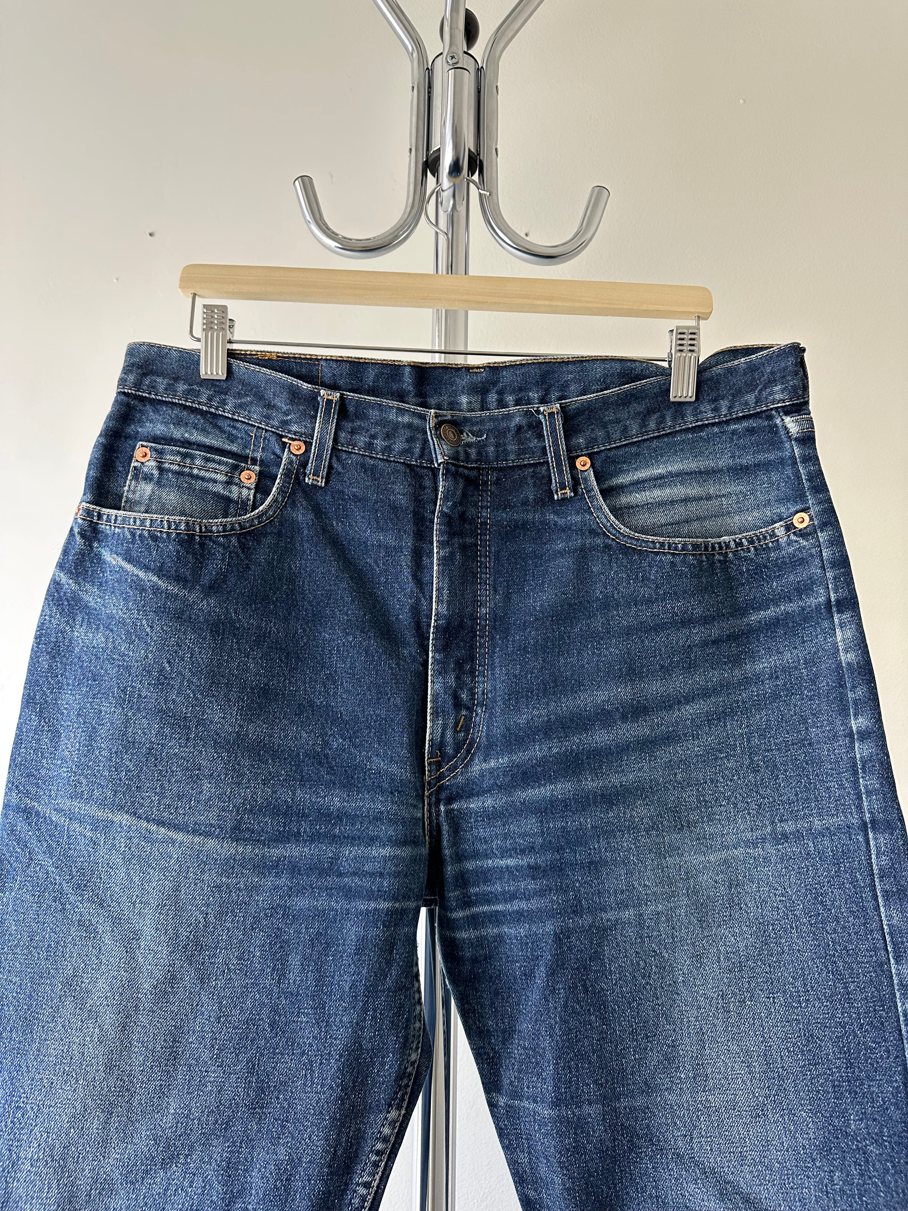 Vintage 1970s/80s Levi’s 615 Orange Tab Jeans – size 36x30