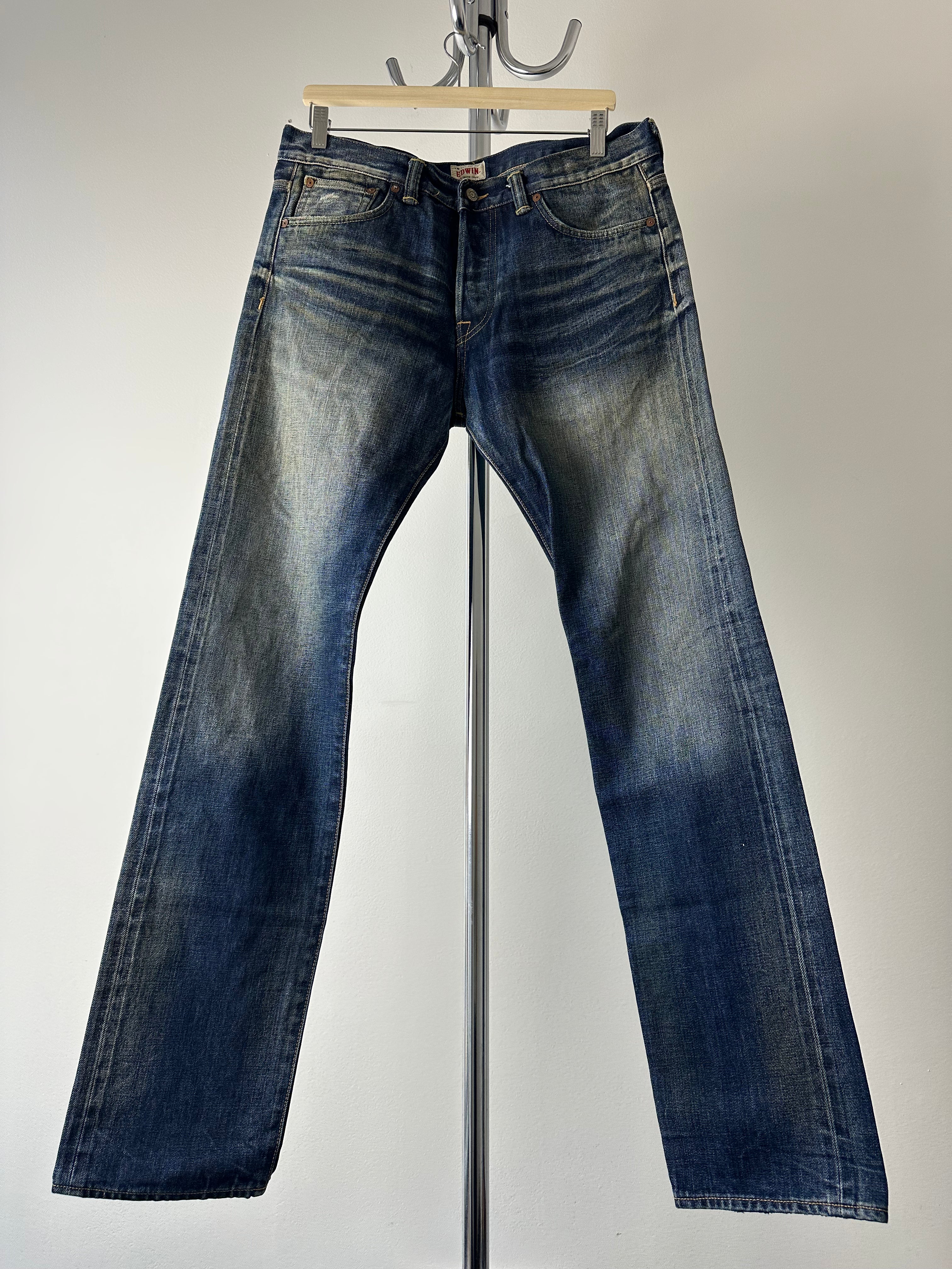 Vintage Edwin "Faded Indigo" ED-71 Made in Japan Pants - size 32x32