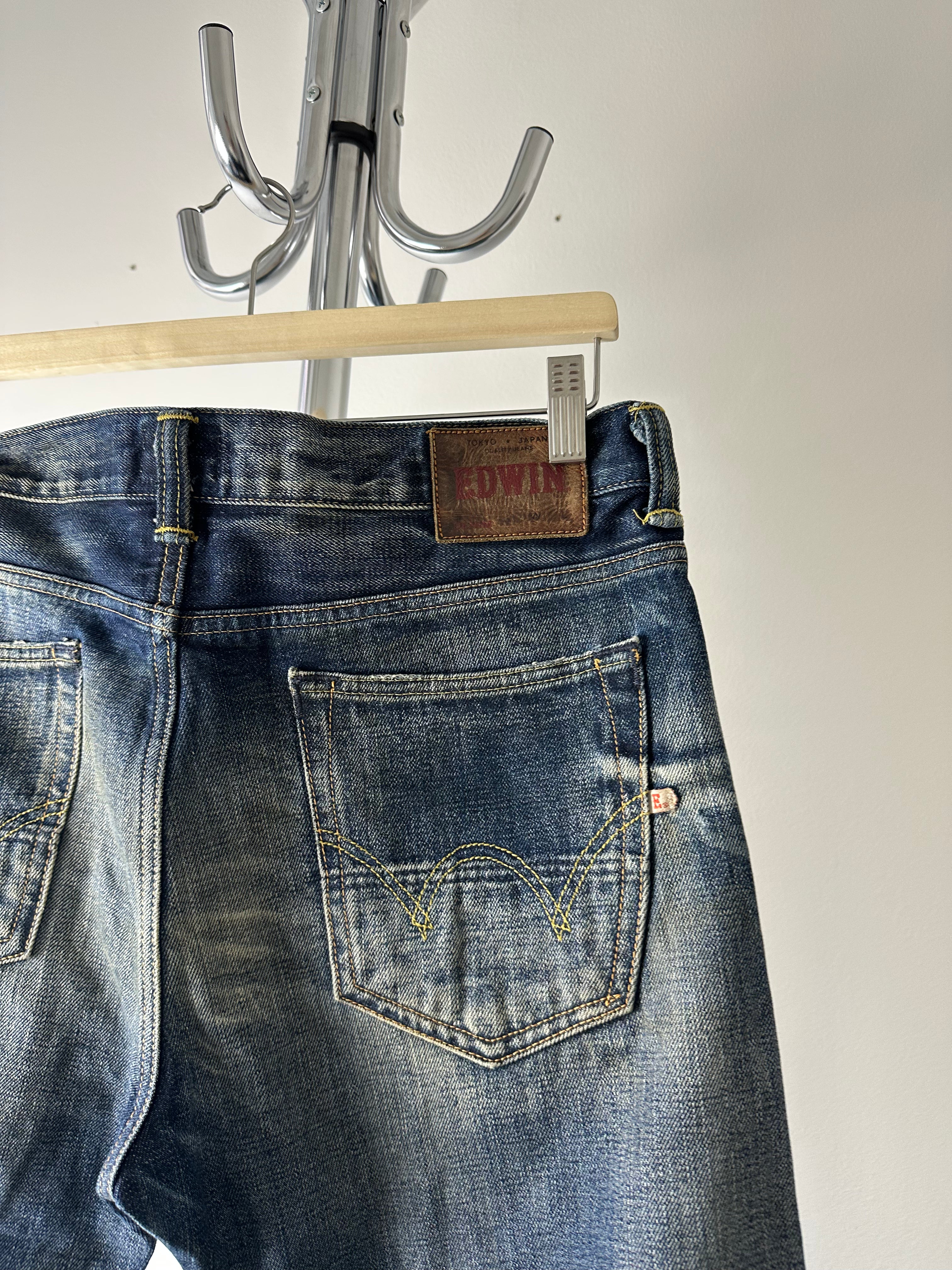 Vintage Edwin "Faded Indigo" ED-71 Made in Japan Pants - size 32x32
