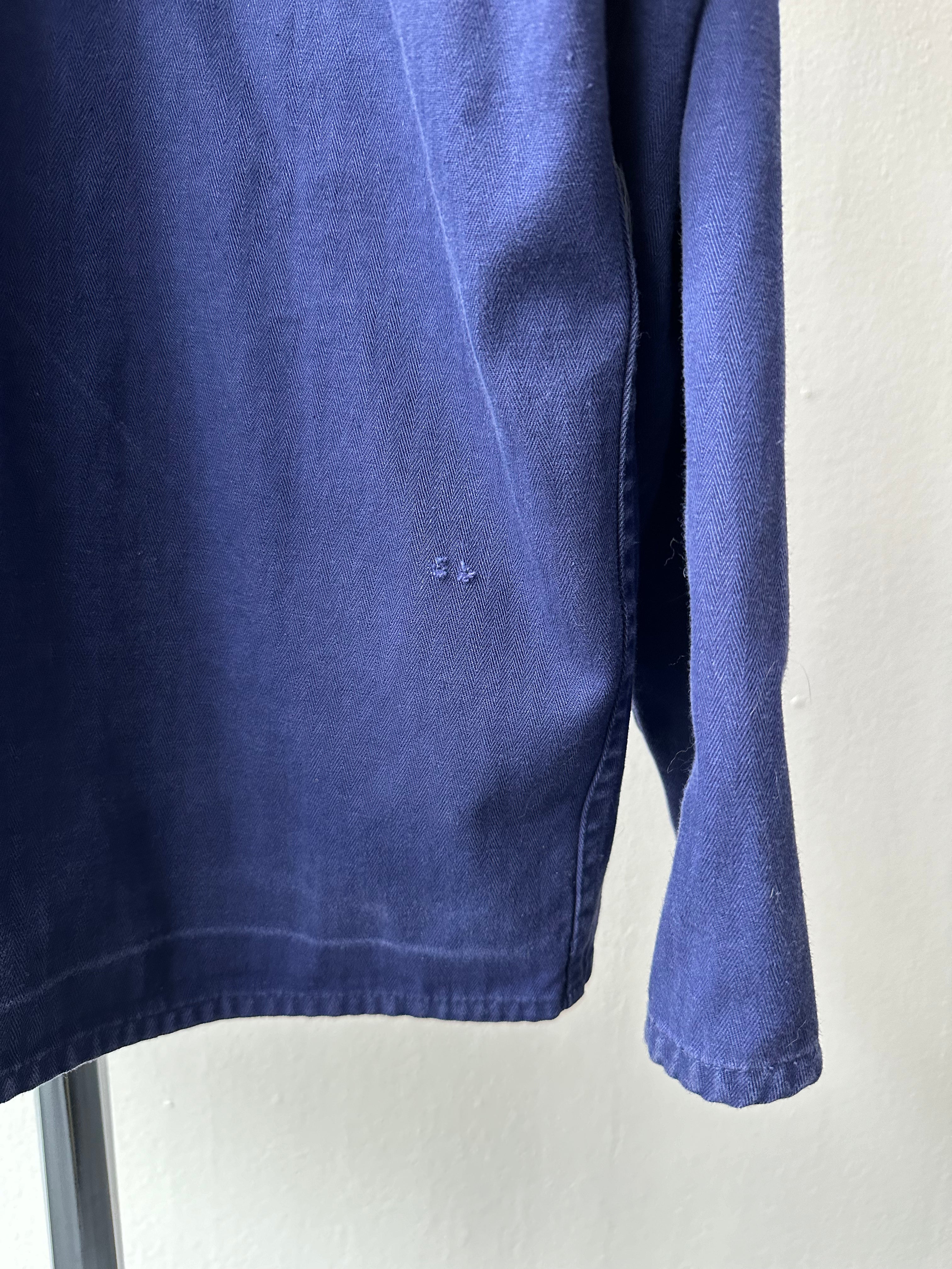 Vintage 1970s French Workwear Chore Jacket - size XL