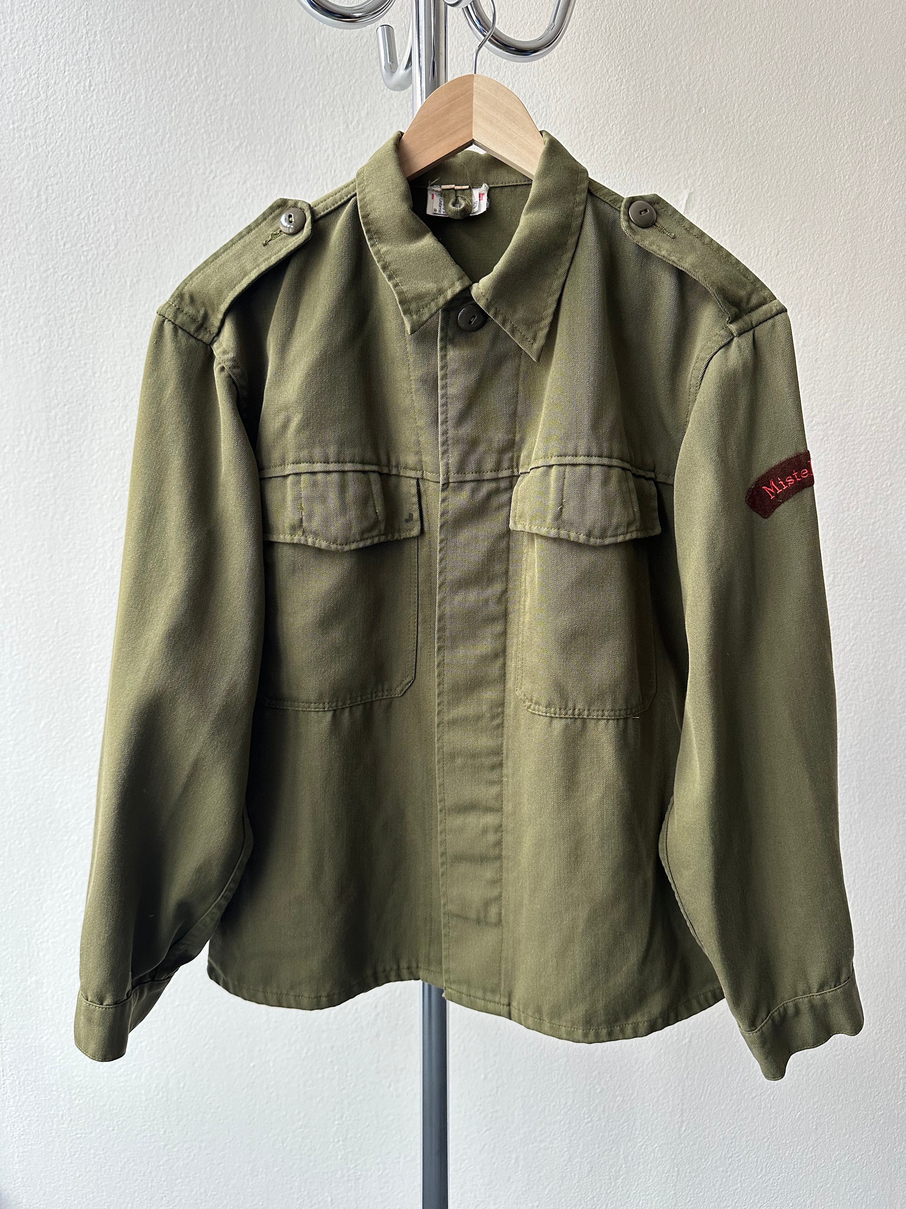 Vintage 1980s Military Overshirt Jacket - size M/L