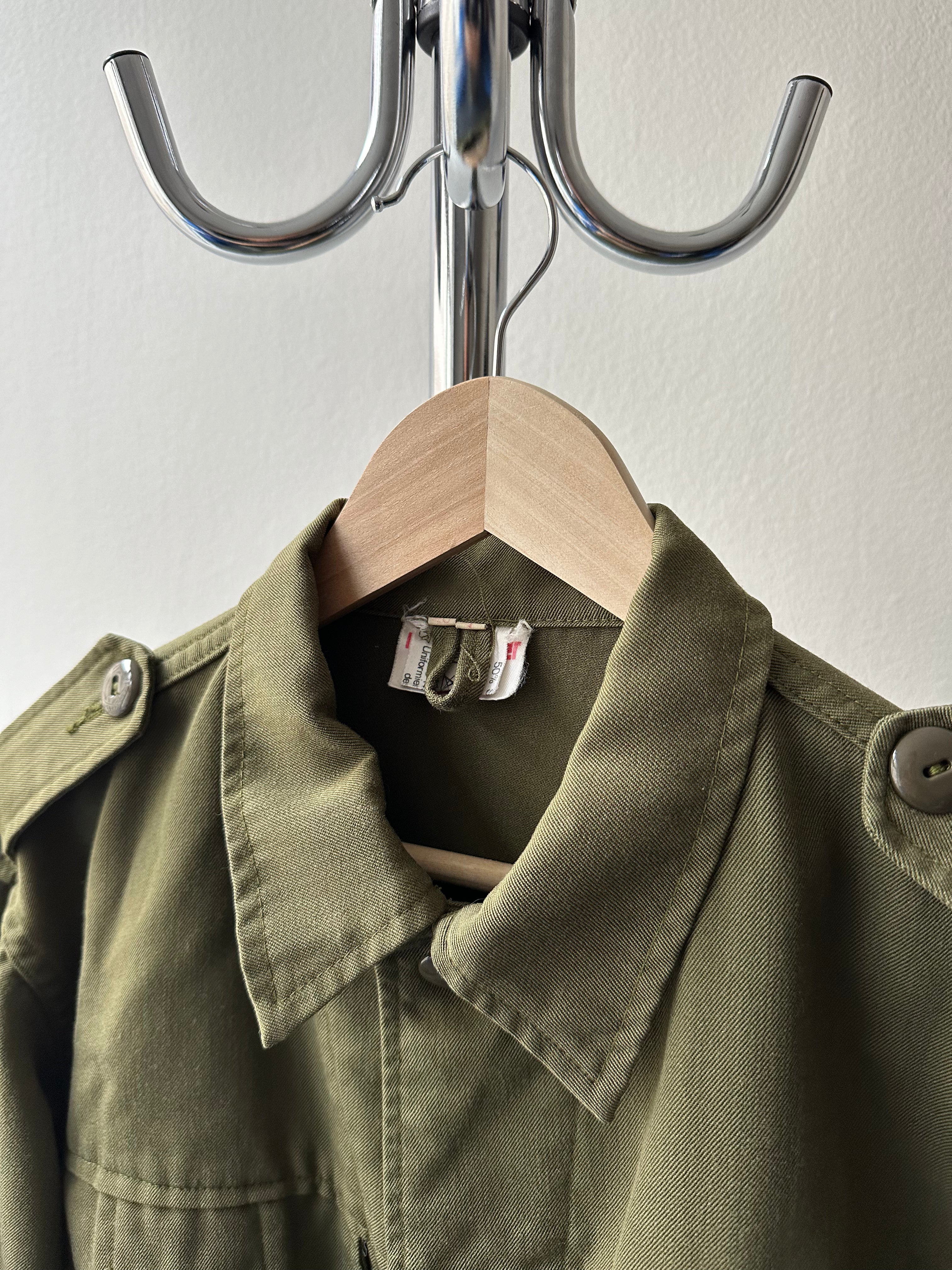 Vintage 1980s Military Overshirt Jacket - size M/L