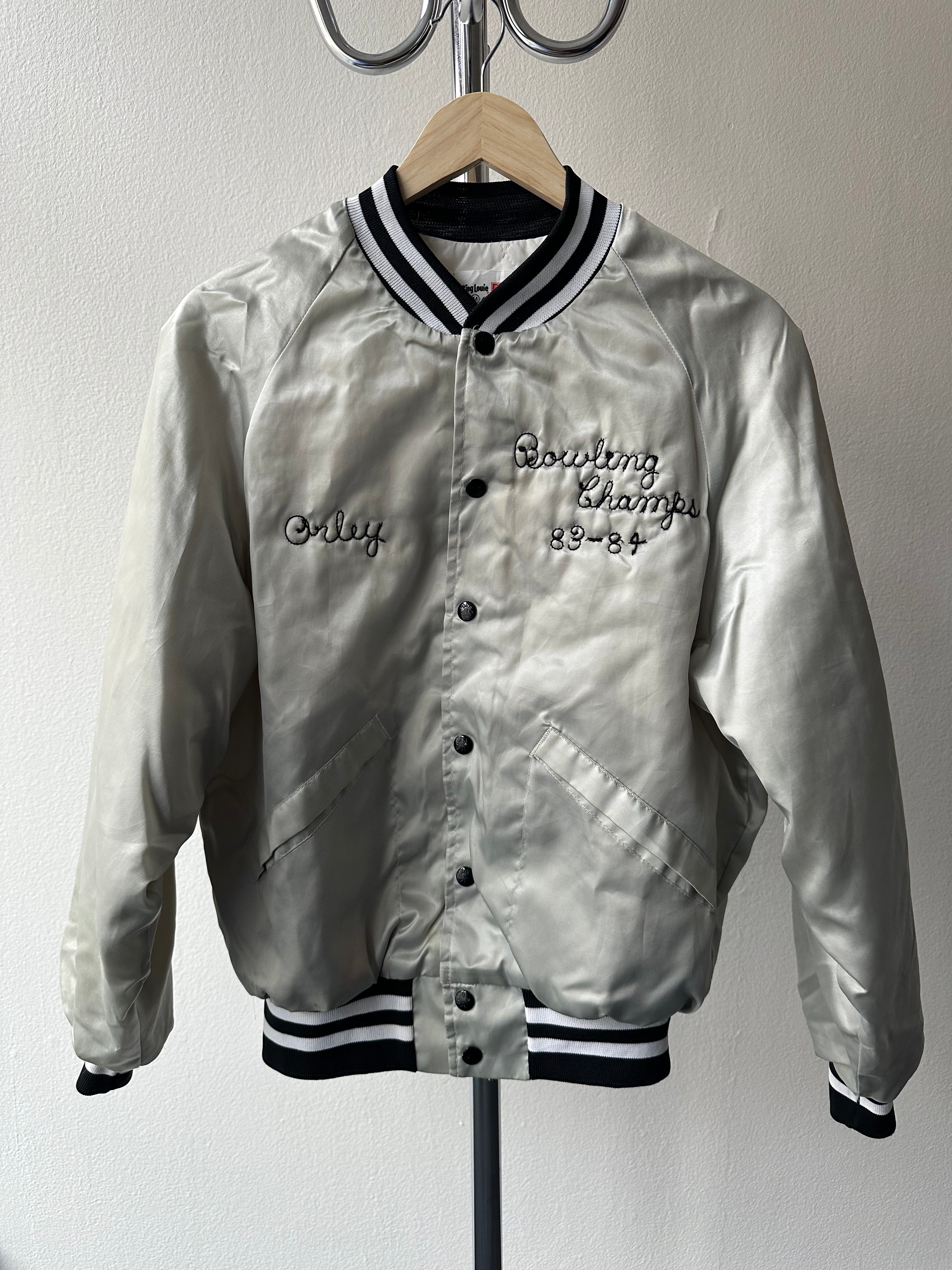 Vintage 1980s “Wonders” Satin Varsity Bomber Jacket - size M