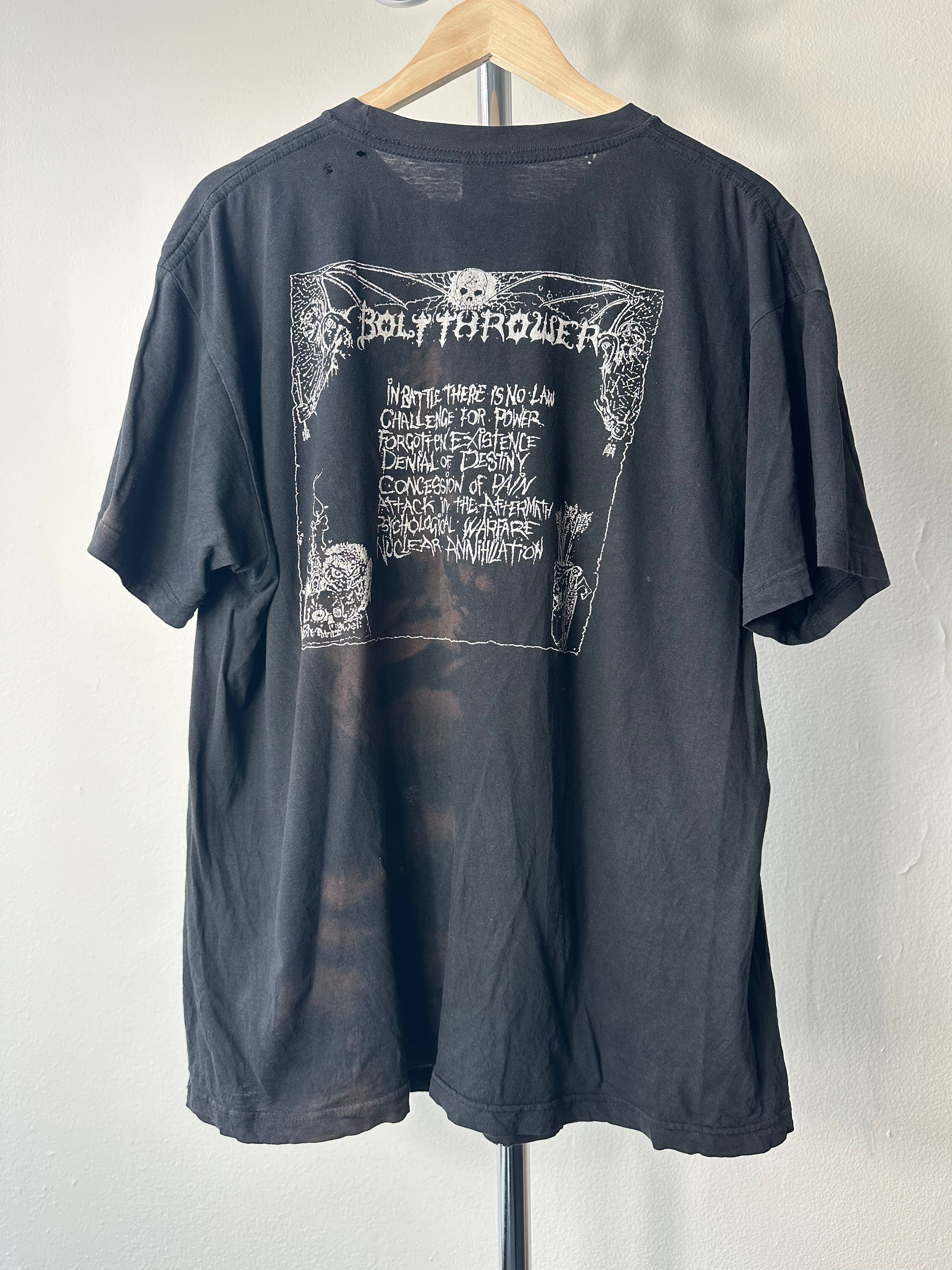 Vintage 1990s Bolt Thrower "In Battle There Is No Law" T-shirt - size XL