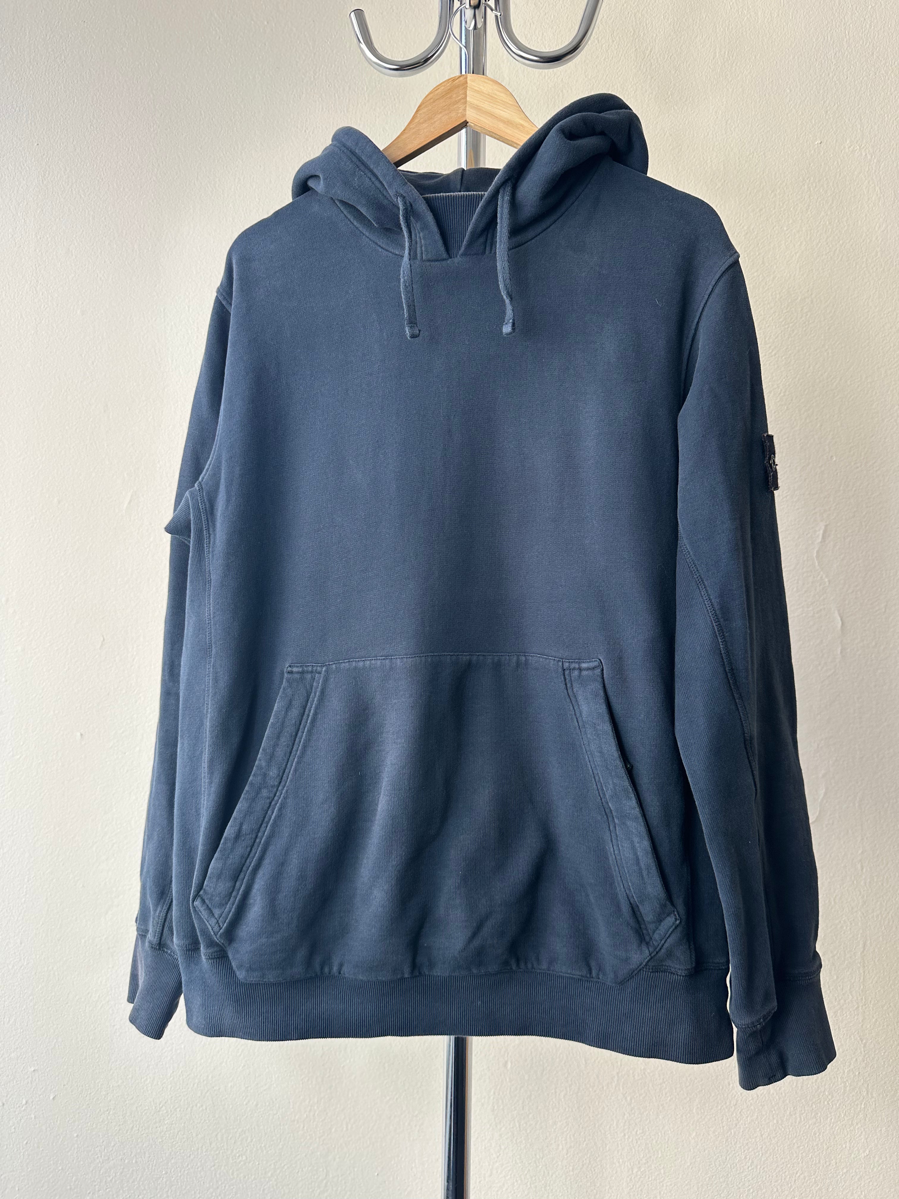 Stone Island Navy Hooded Sweatshirt - size XL