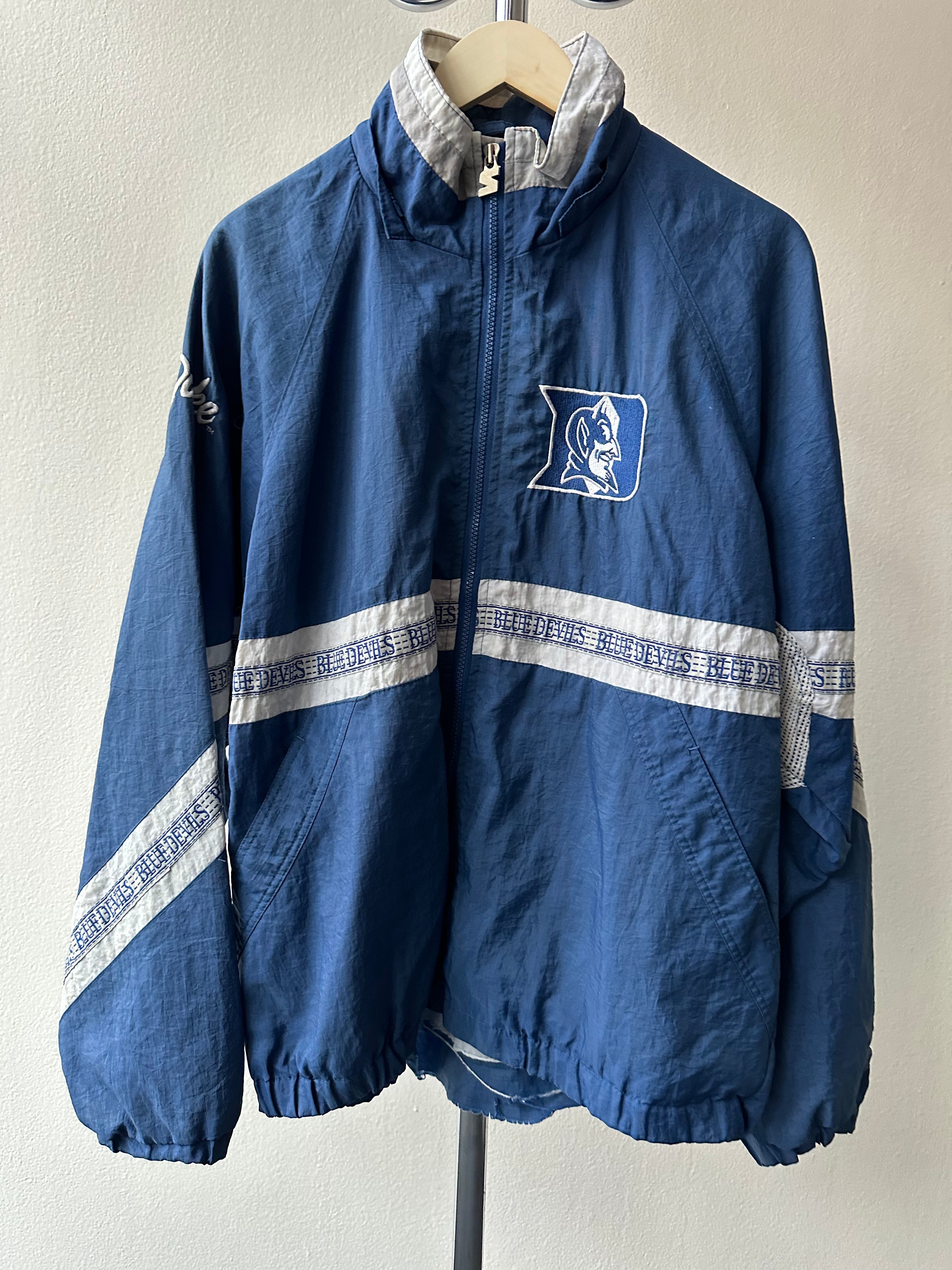 Vintage 1990s Blue Devils Starter Windbreaker Jacket - size L