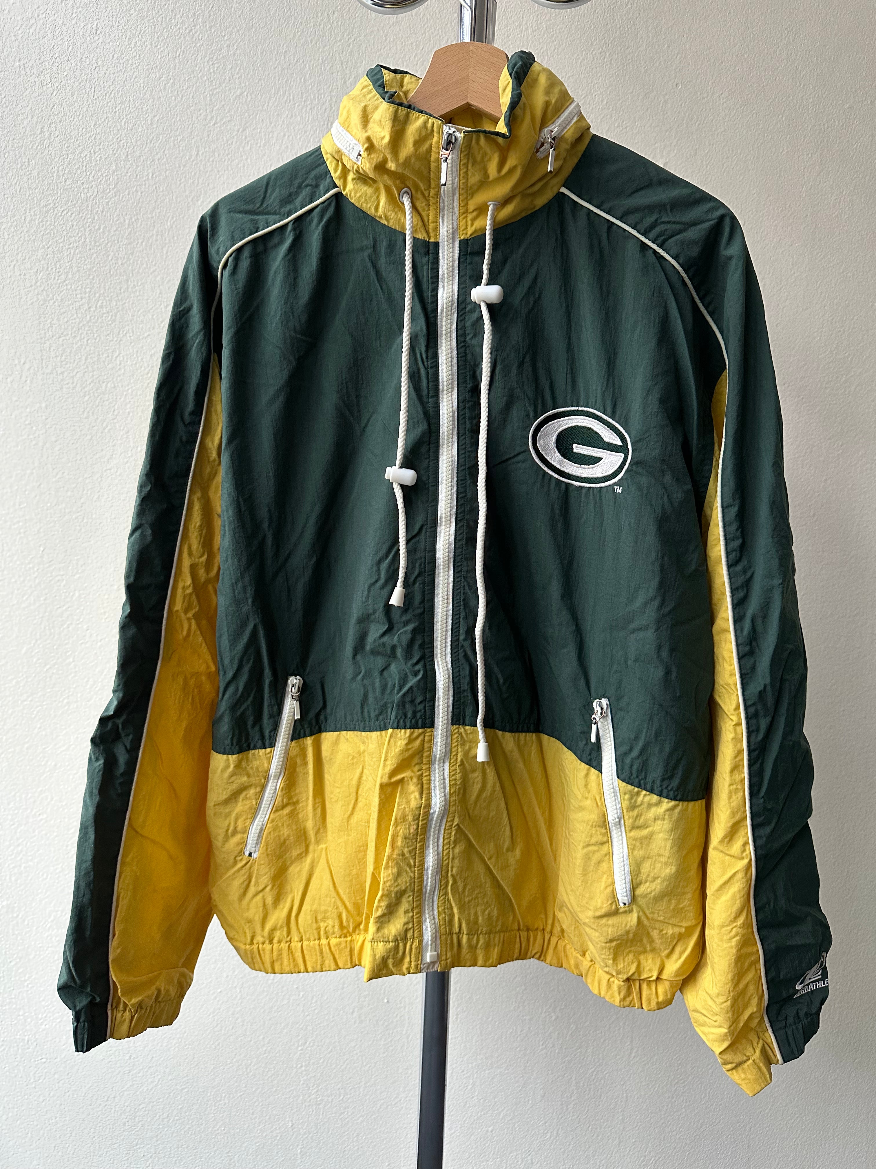 Vintage Green Bay Packers Windbreaker - size M