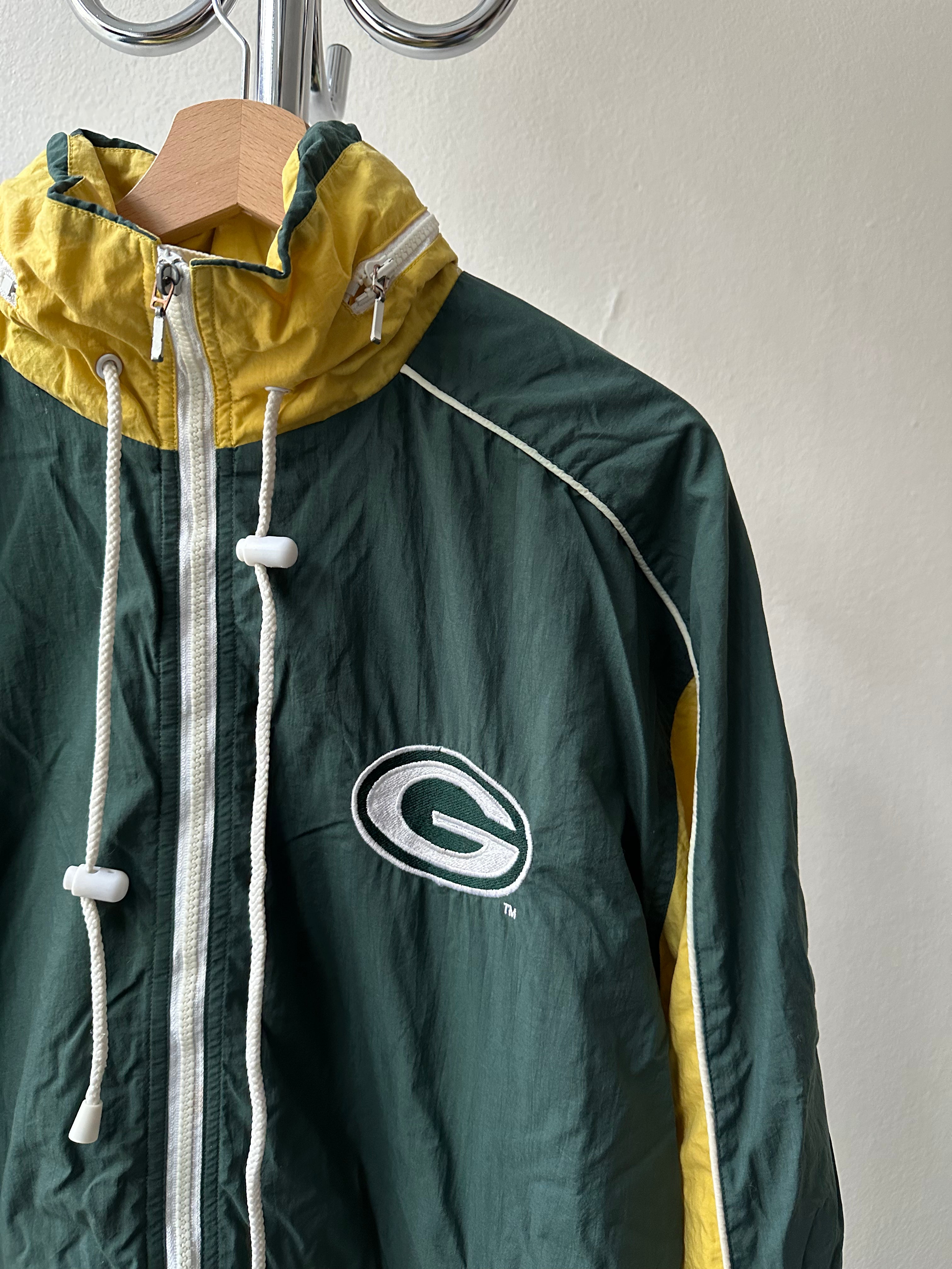 Vintage Green Bay Packers Windbreaker - size M