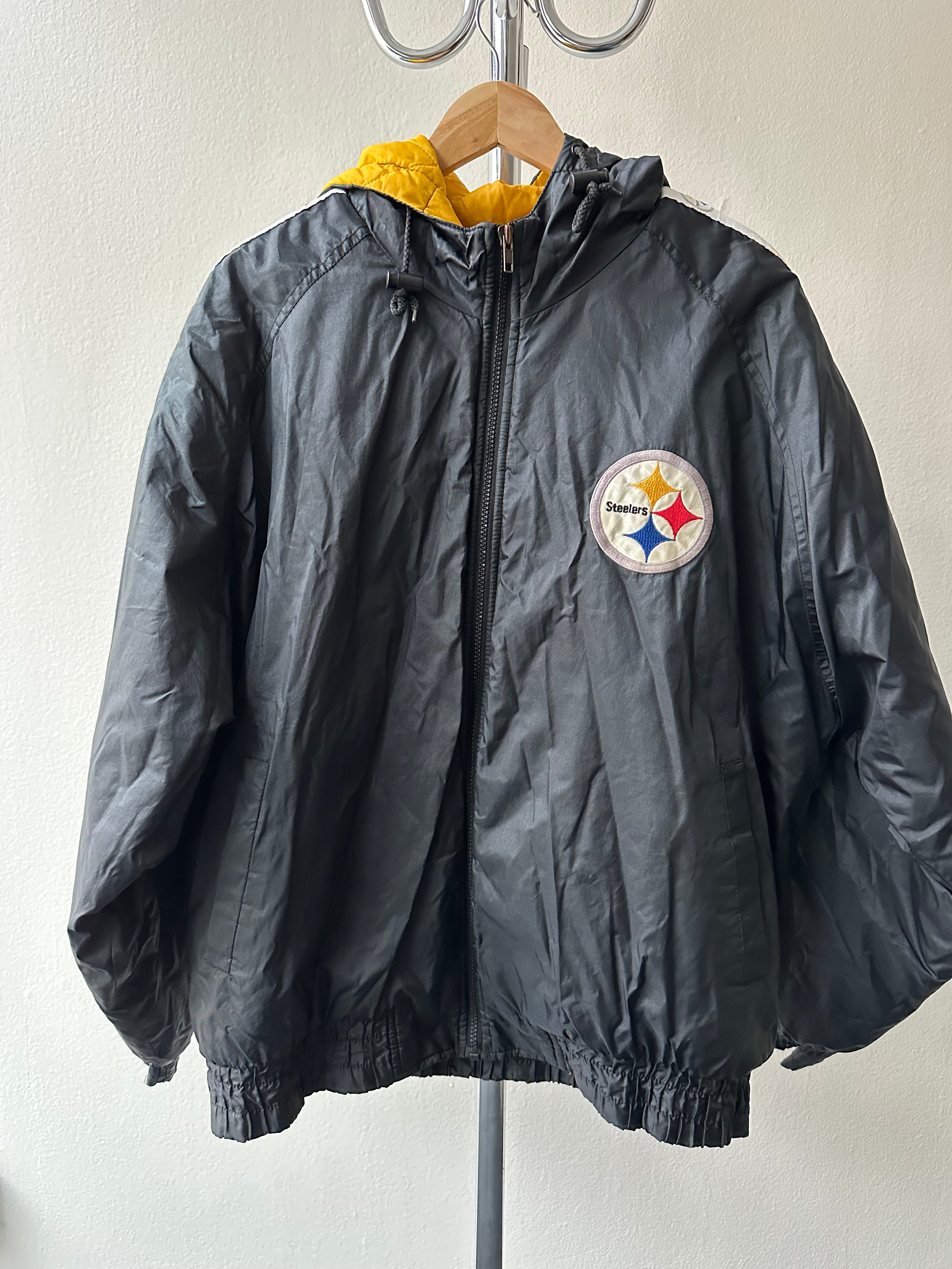 Vintage 1990s Steelers Puffer Jacket - size M