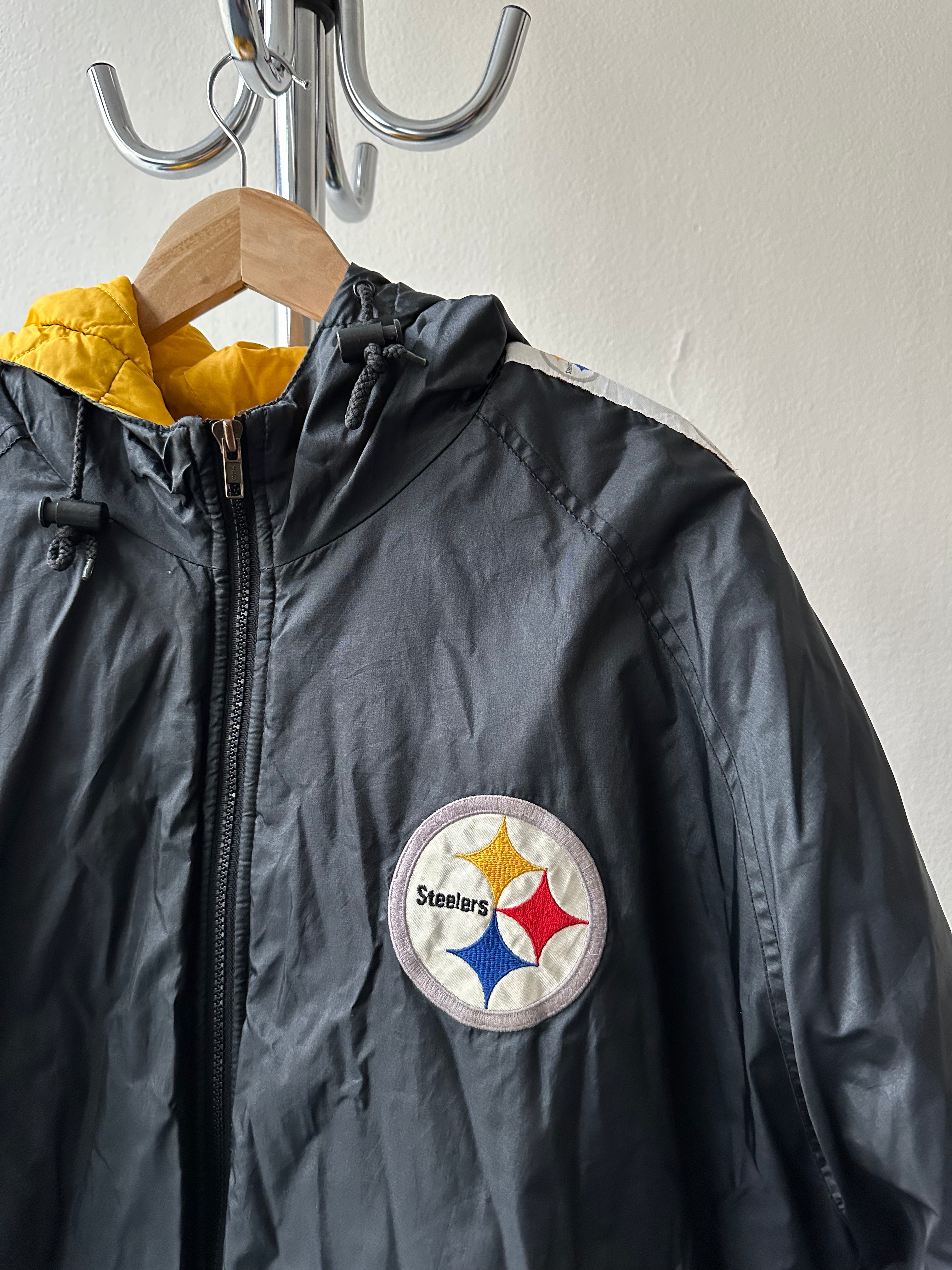 Vintage 1990s Steelers Puffer Jacket - size M