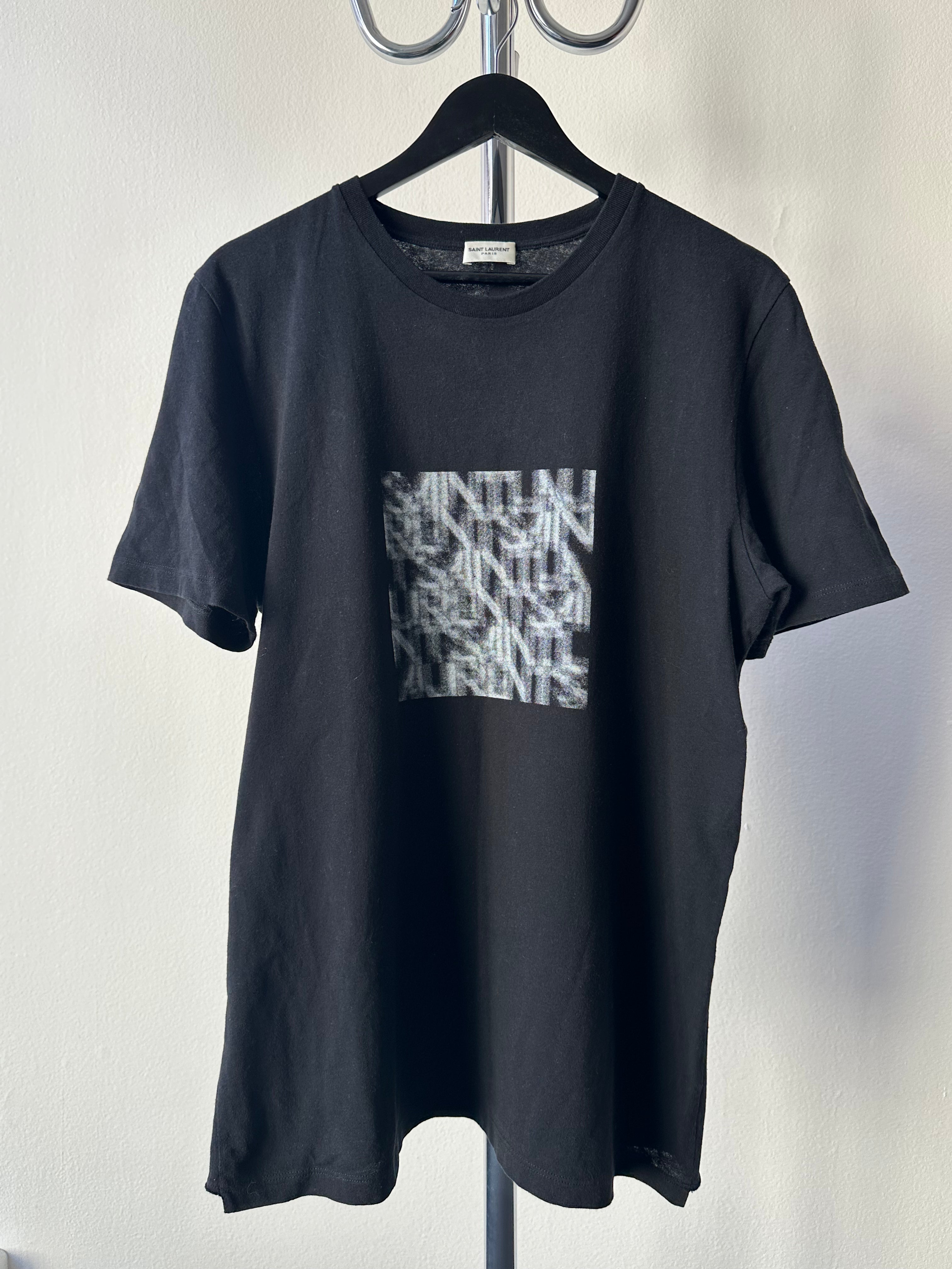 Saint Laurent "Optical Logo" T-shirt - size L