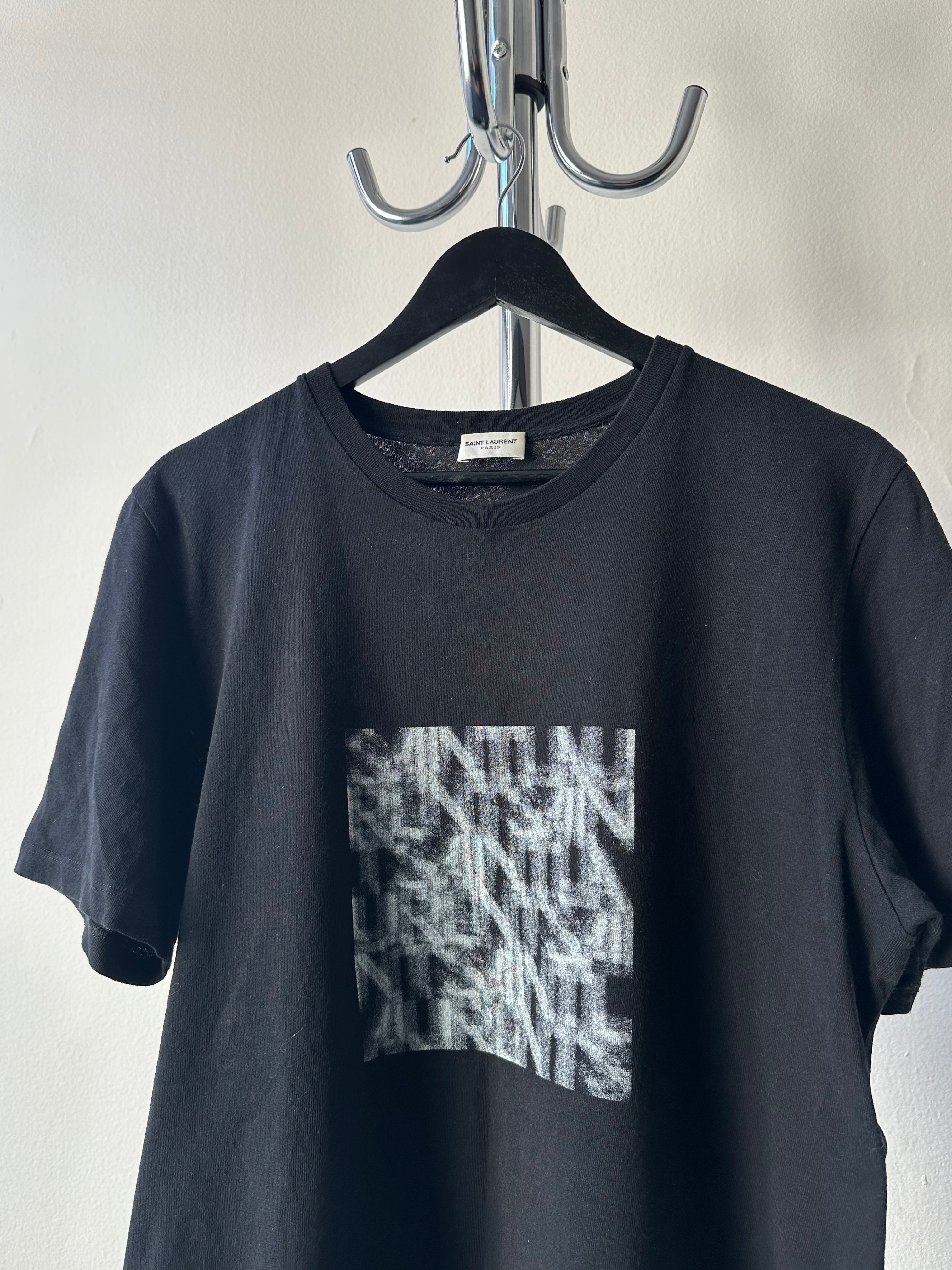 Saint Laurent "Optical Logo" T-shirt - size L