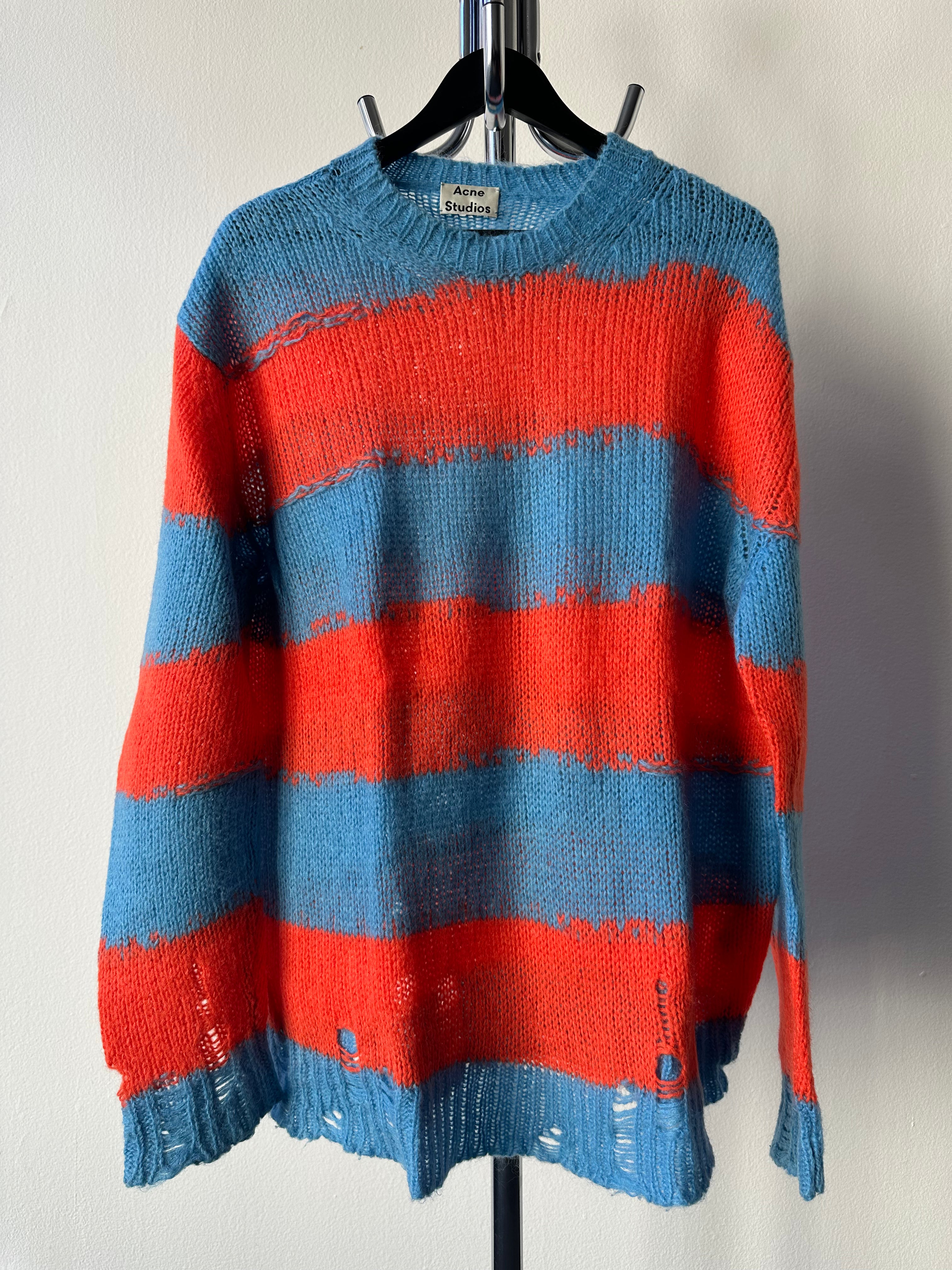 Acne Studios Distressed "Kurt Cobain" Striped Knit - size M/L
