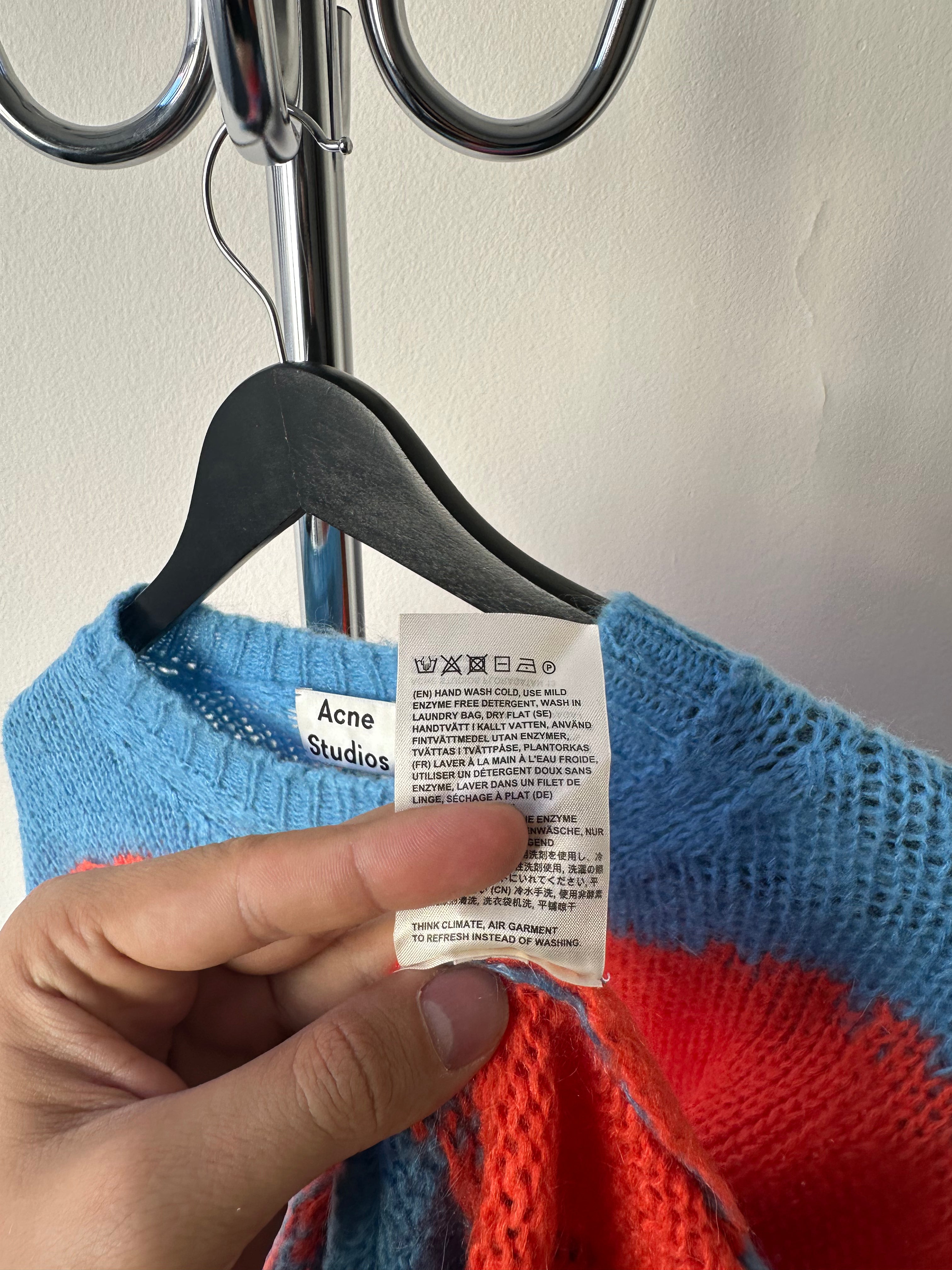 Acne Studios Distressed "Kurt Cobain" Striped Knit - size M/L