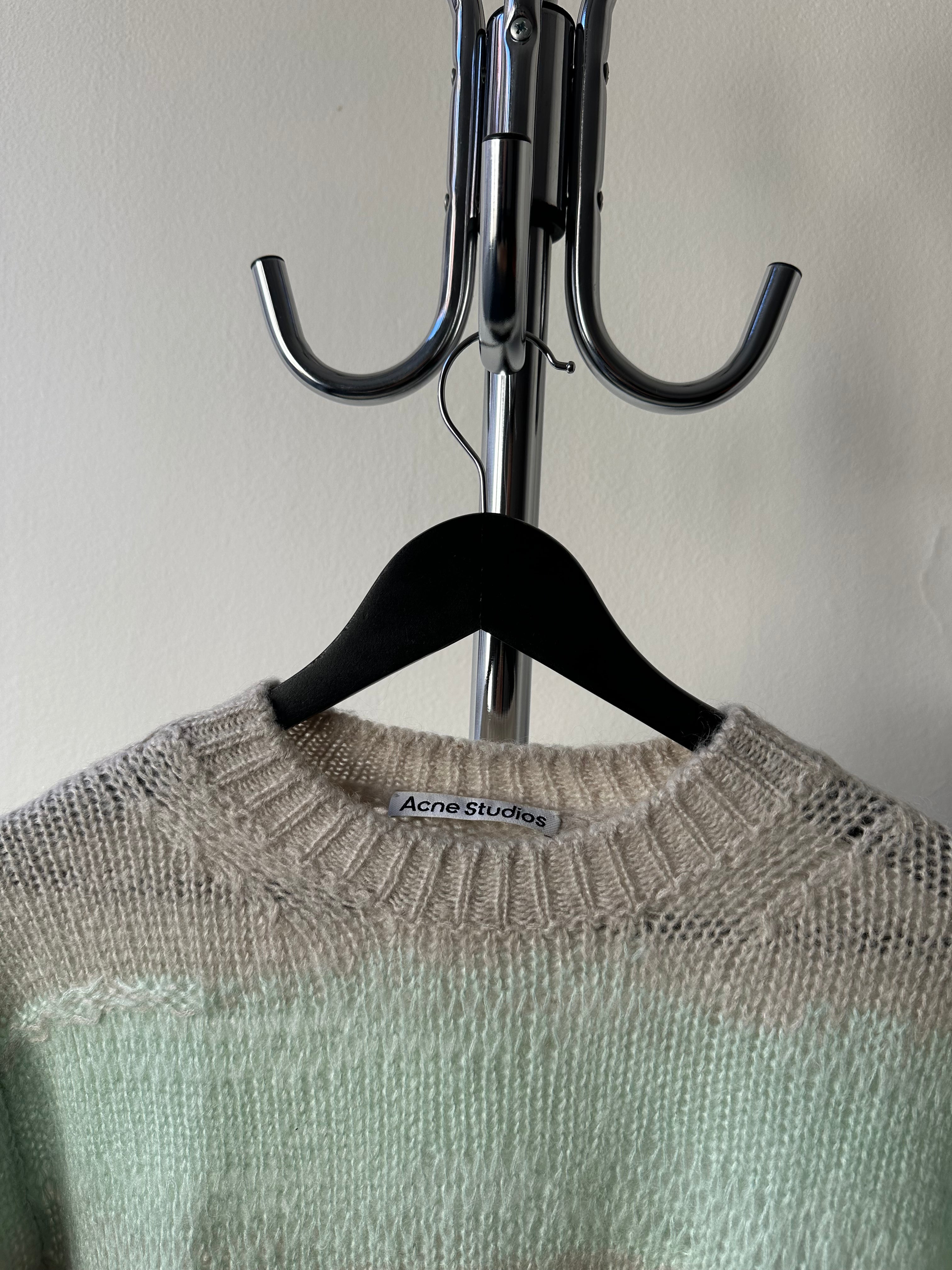 Acne Studios "Grunge" Distressed Pastel Knit - size M