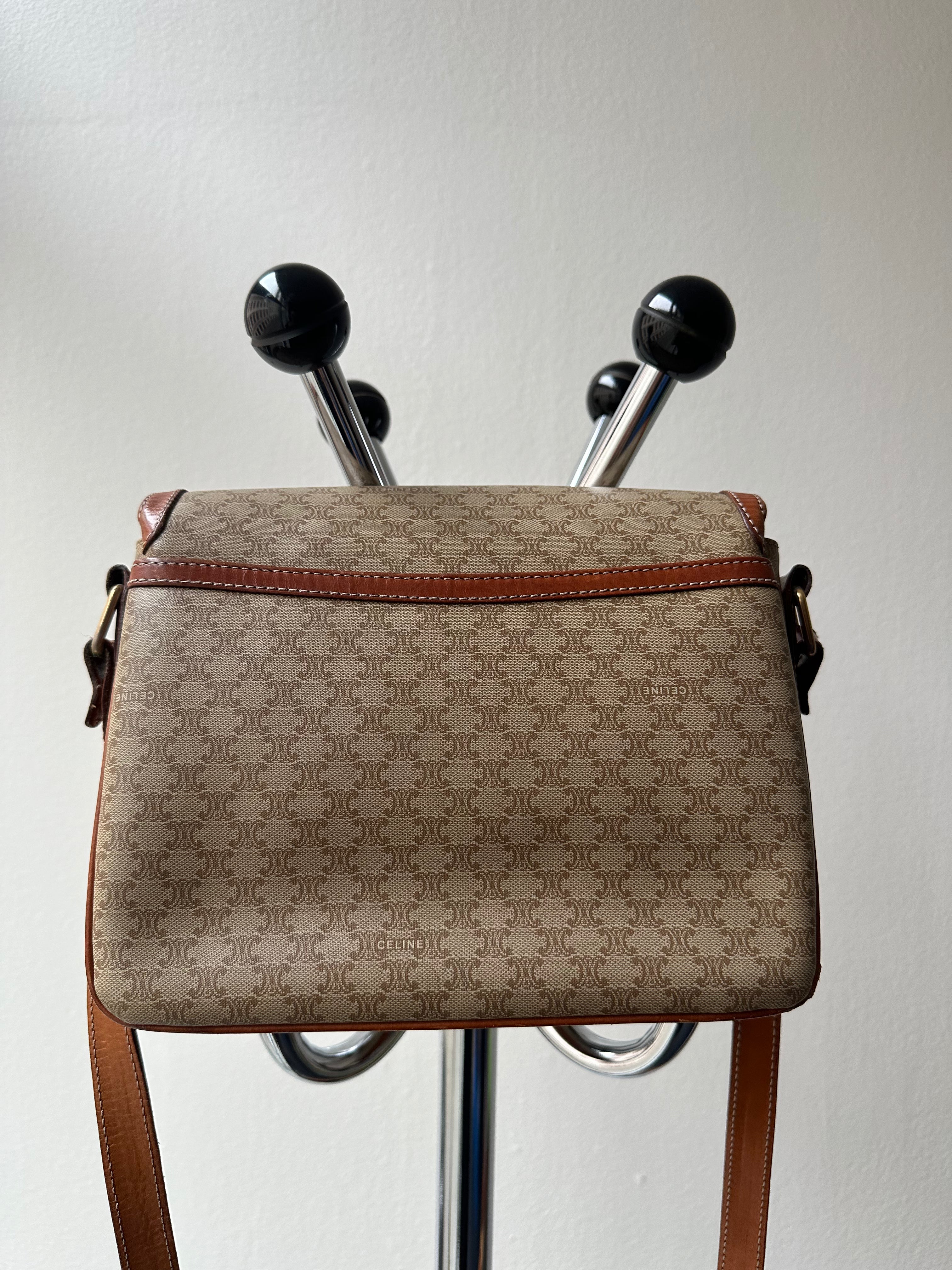 1990s Celine Macadam Crossbody Bag